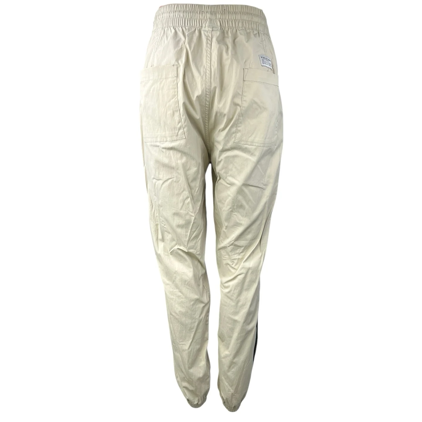 Publish Brand Cream Elastic Waist Pull On Parachute Windbreaker Jogger Pants L - Image 4