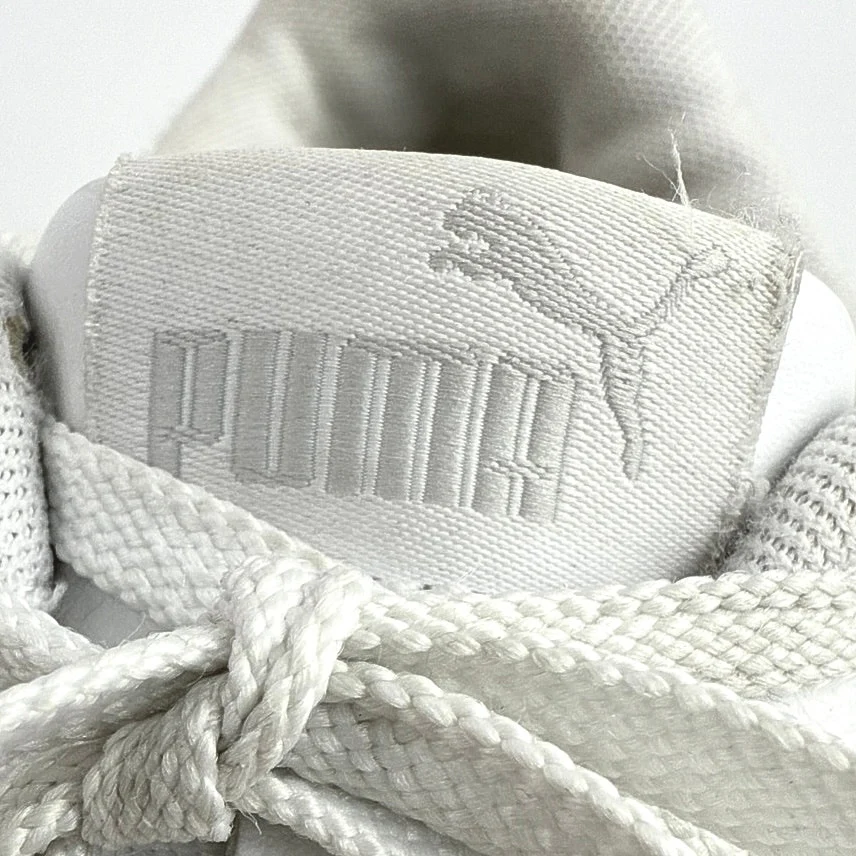 Puma Carina Women's White Leather Low Top Lace Up Athletic Sneakers Shoes Size 7 - Image 6