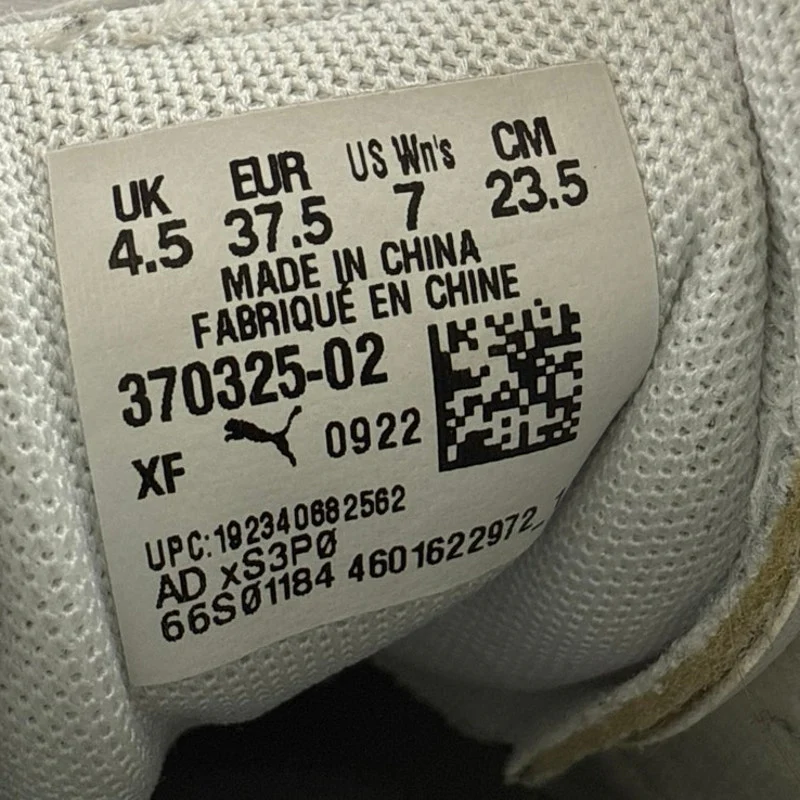 Puma Carina Women's White Leather Low Top Lace Up Athletic Sneakers Shoes Size 7 - Image 8
