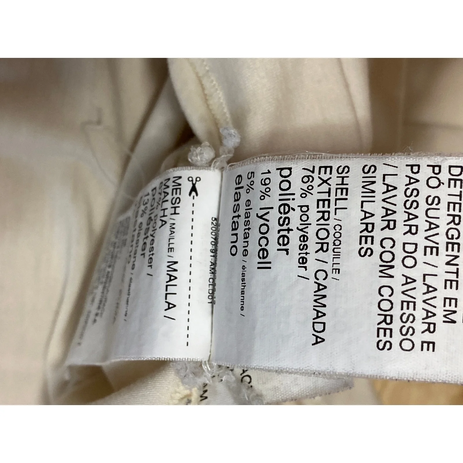 Puma Women Cream High Neck Sleeveless Logo Yoga Workout Athletic Tank Top Size M - Image 4