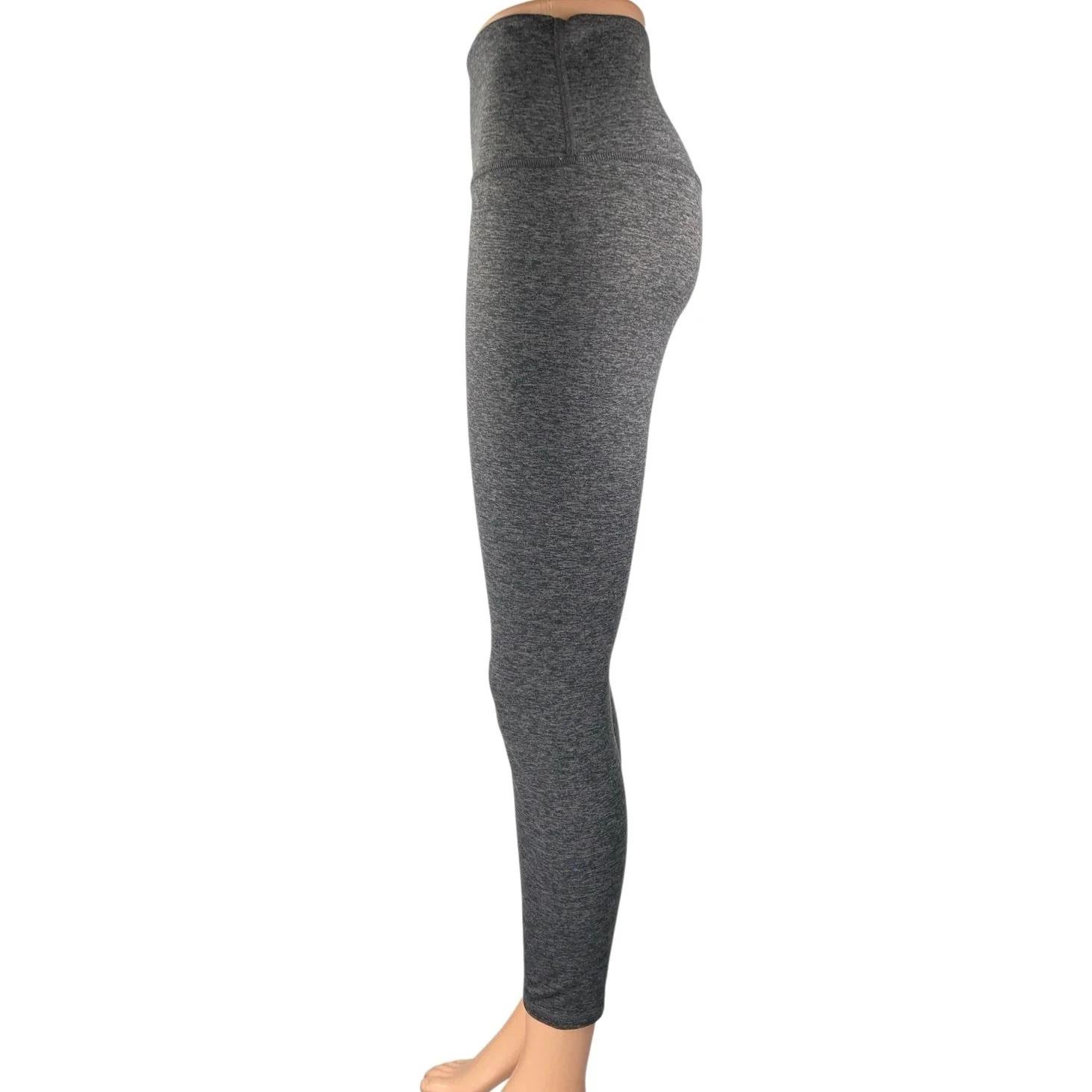 Quince Gray Skinny Leg High Waist Activewear Workout Yoga Leggings Pants Size M - Image 2
