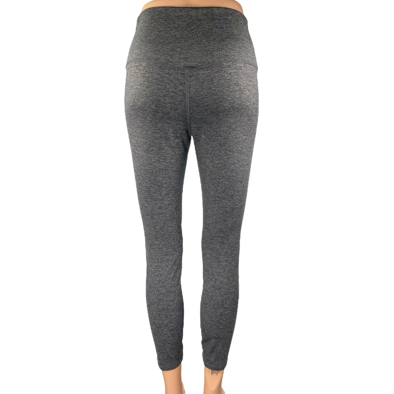 Quince Gray Skinny Leg High Waist Activewear Workout Yoga Leggings Pants Size M - Image 3