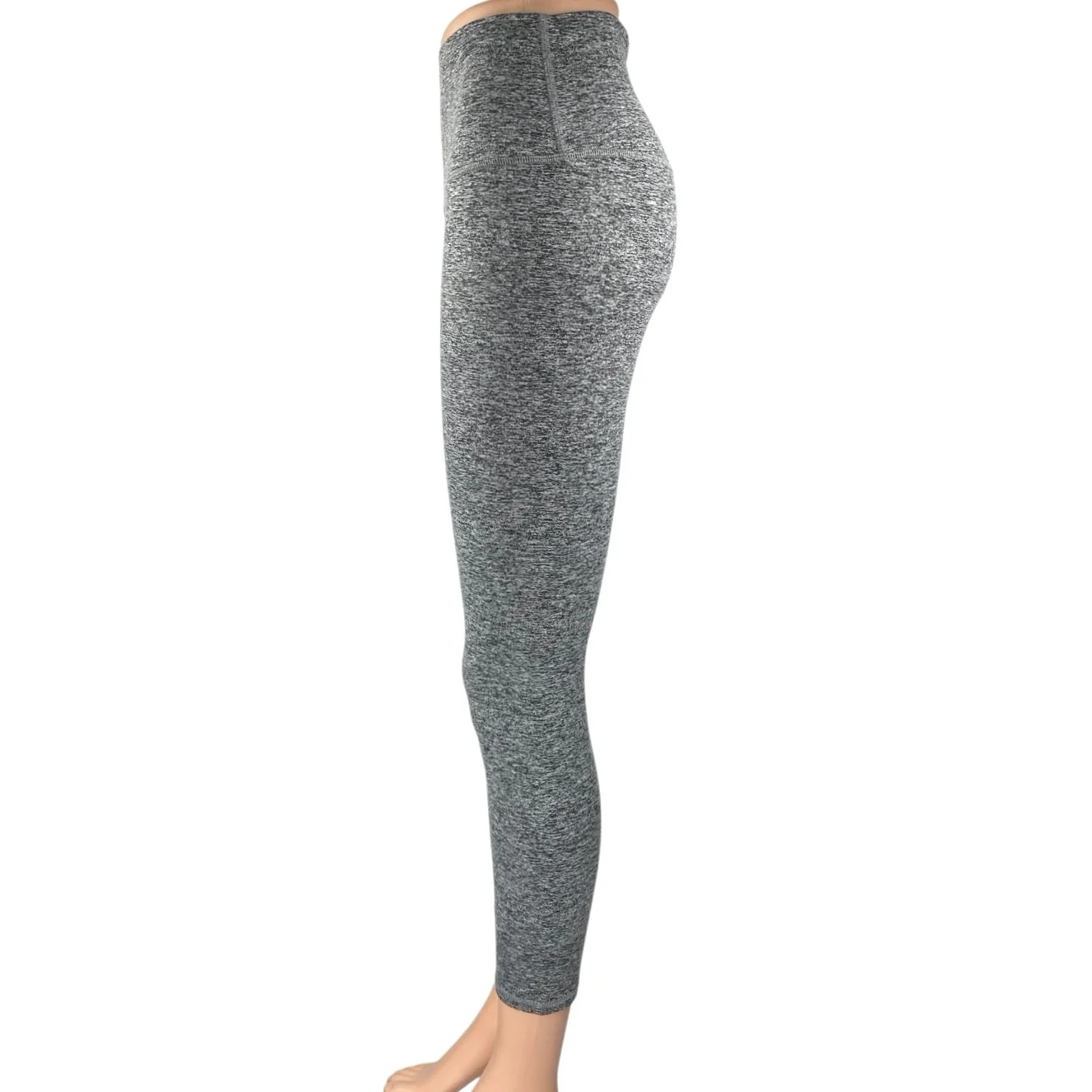 Quince Heather Gray Skinny High Waist Activewear Workout Yoga Leggings Pants M - Image 2