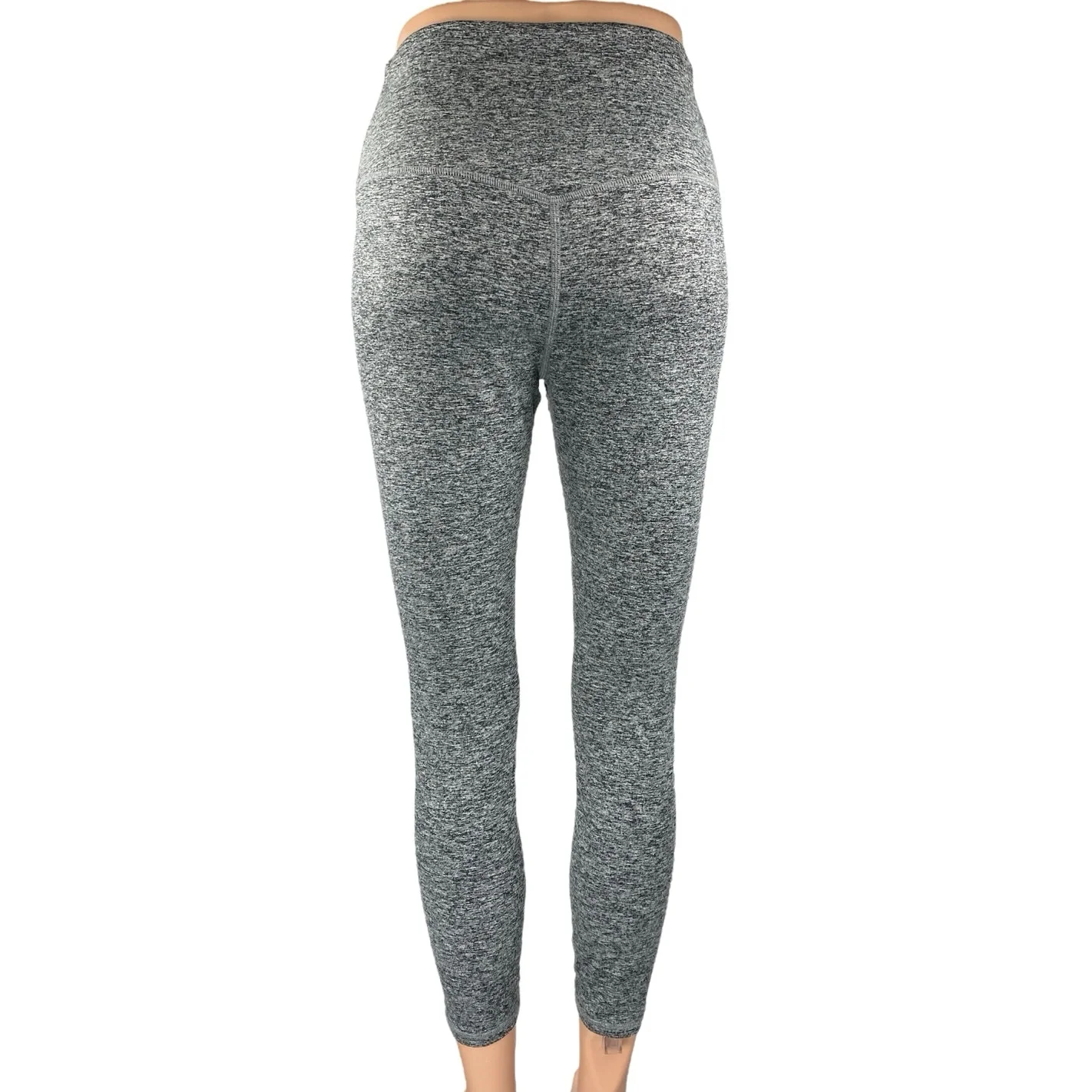 Quince Heather Gray Skinny High Waist Activewear Workout Yoga Leggings Pants M - Image 3