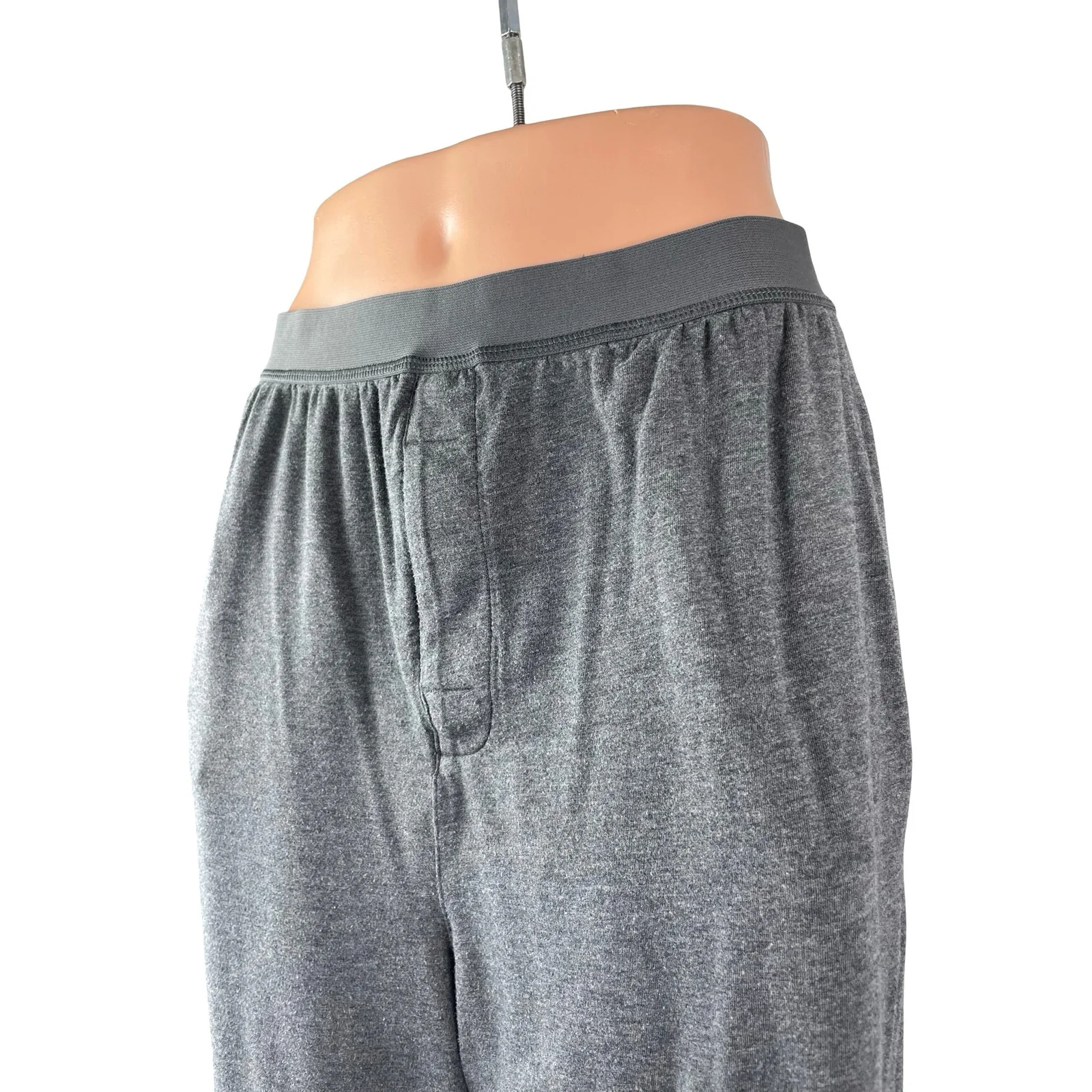 Quince Women's Gray High Rise Pull On Wide Leg Lounge Athletic Trousers Pants M - Image 3