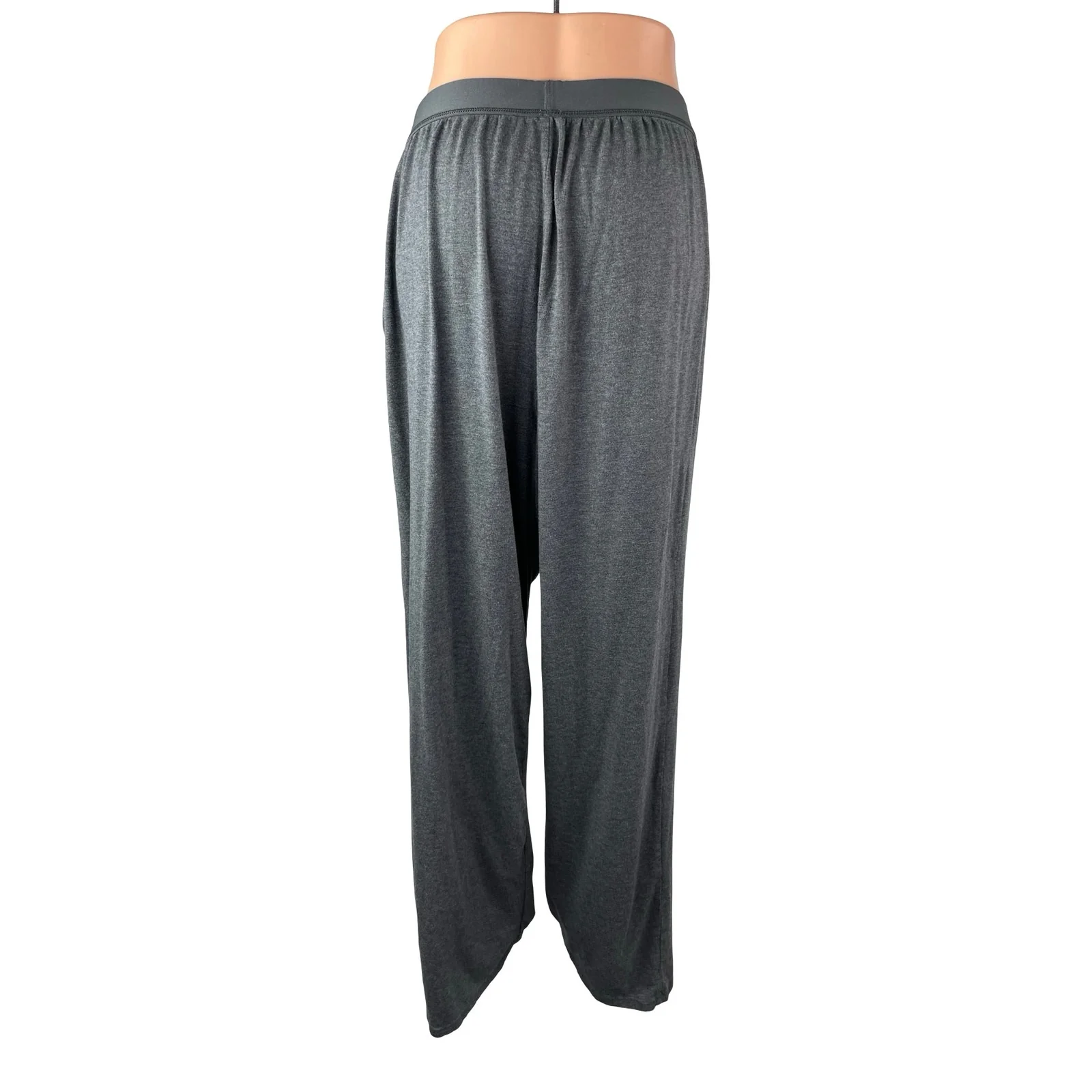 Quince Women's Gray High Rise Pull On Wide Leg Lounge Athletic Trousers Pants M - Image 4