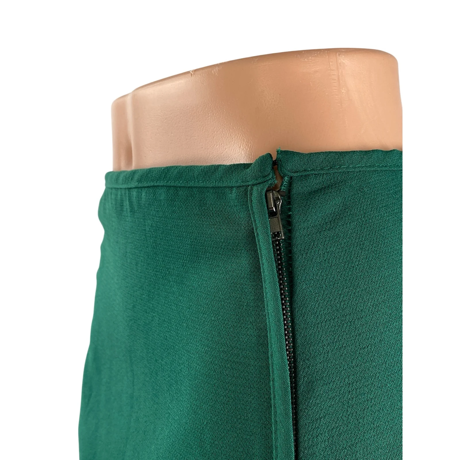 Quinn Women's Green High Waisted Zip Career Straight Pencil Mini Skirt Size S - Image 2