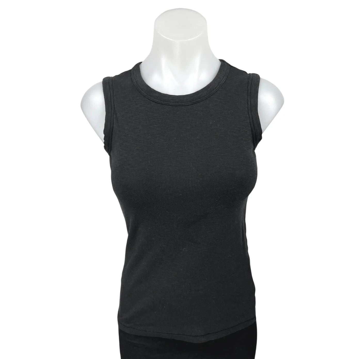 Rachel Zoe Black Layering Base Layer Sleeveless Muscle Tee Tank Top Size XS