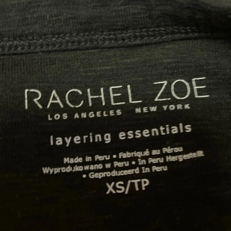 Rachel Zoe Black Layering Base Layer Sleeveless Muscle Tee Tank Top Size XS - Image 3
