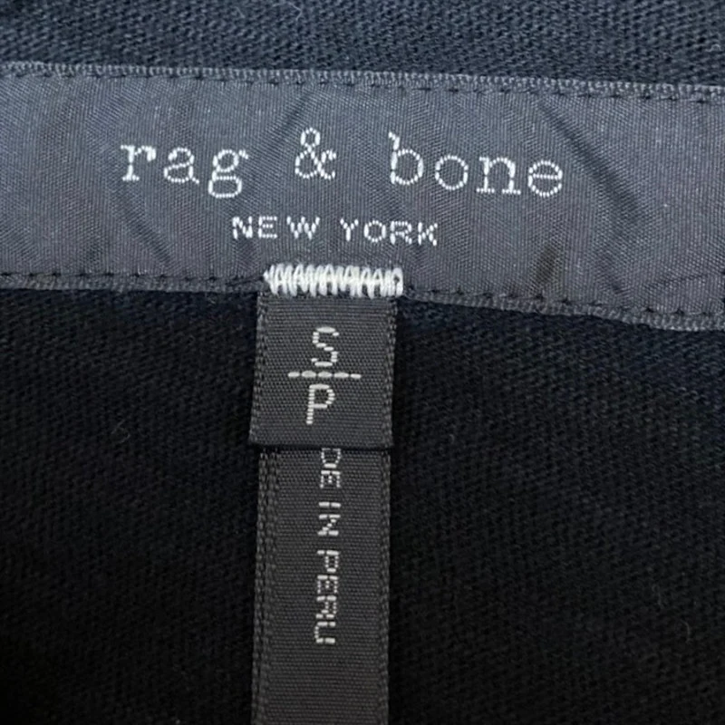 Rag & Bone Men's Black Logo Graphic Crew Short Sleeve T Shirt Tee Top Size S - Image 4