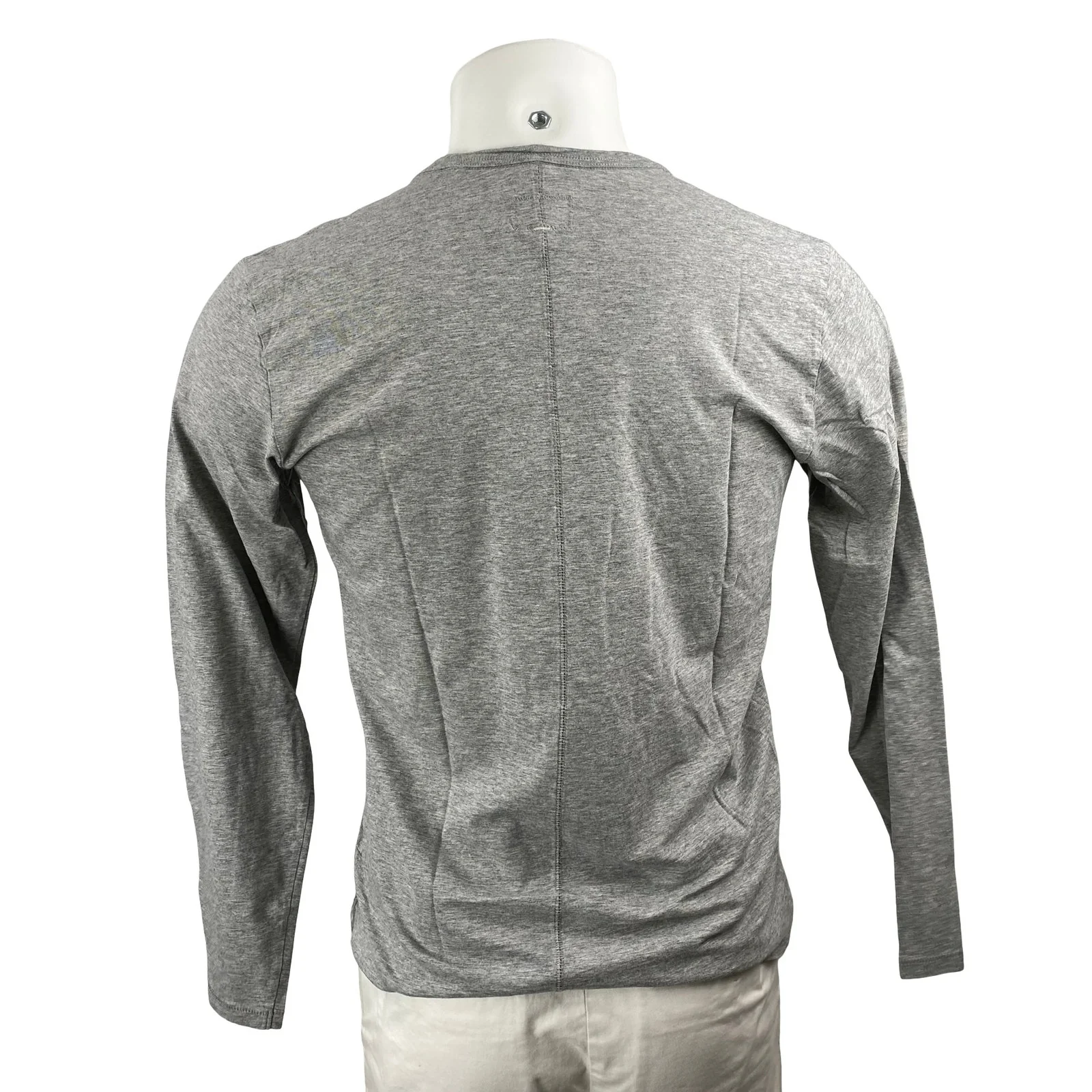Rag & Bone Men's Gray Crew Neck Long Sleeve Sweater Sweatshirt Tee T-Shirt Top M - Image 4