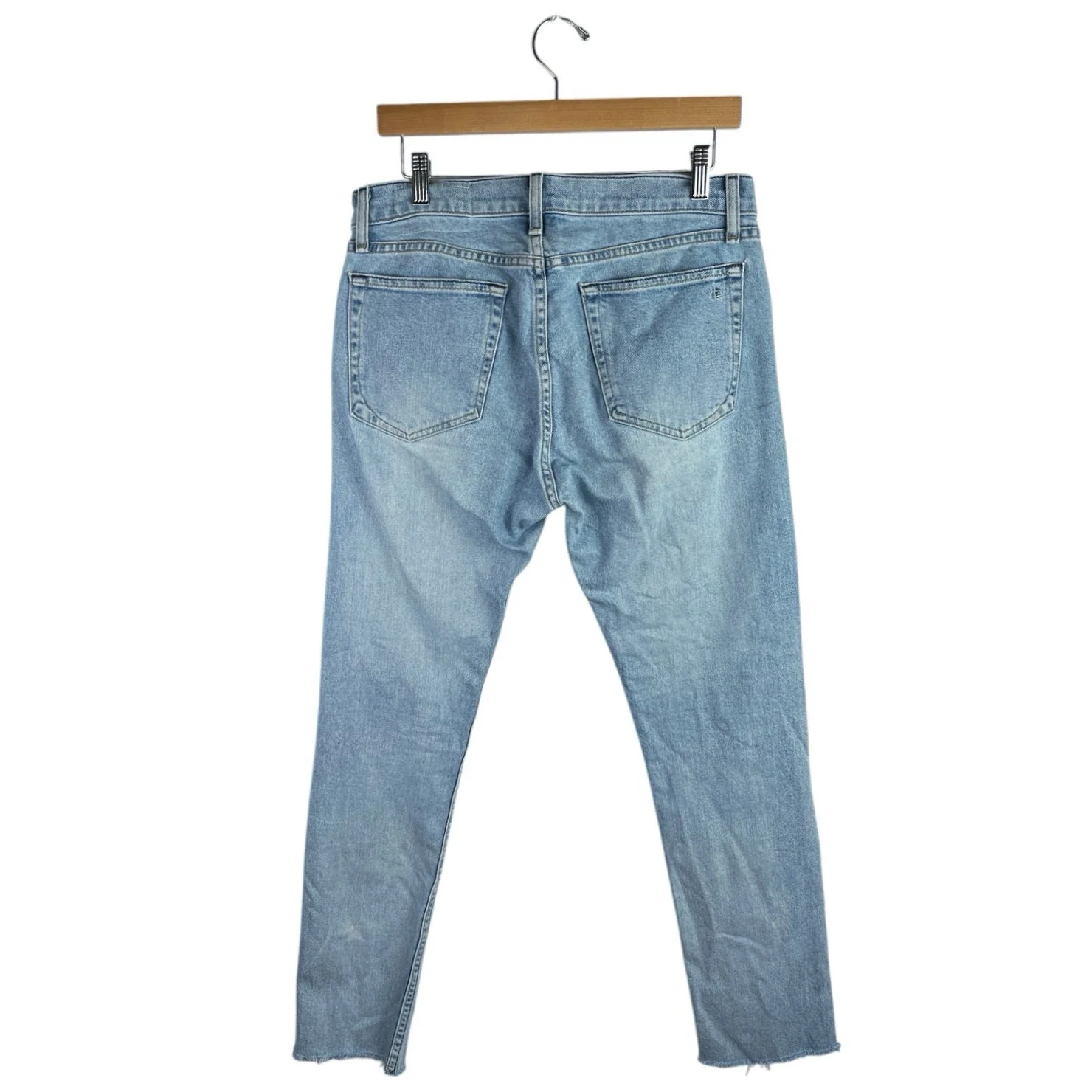 Rag & Bone Standard Issue Women's Blue Stretch Slim Straight Denim Jeans Size 30 - Image 2