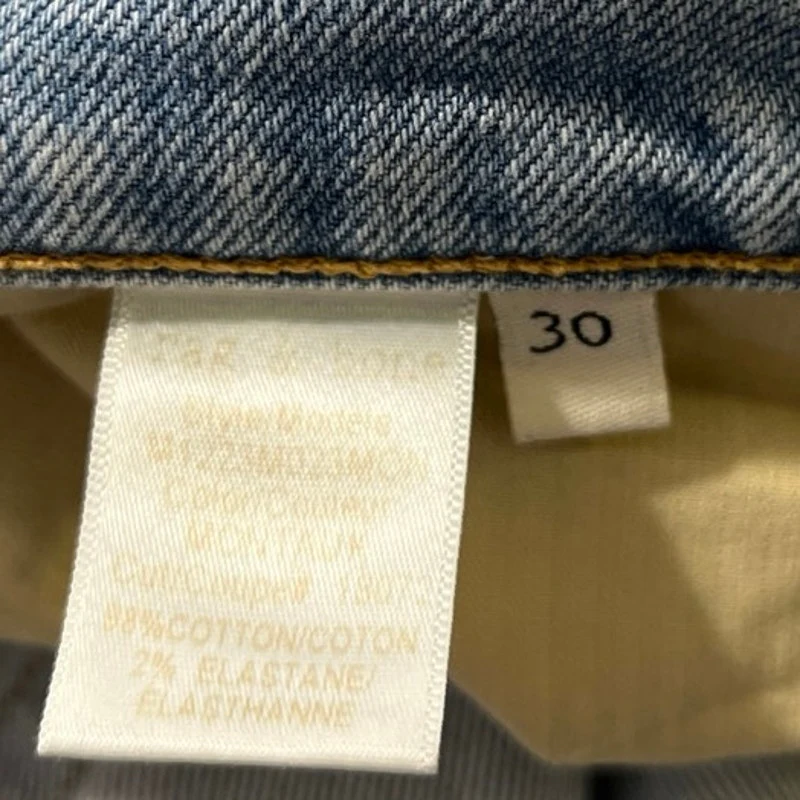 Rag & Bone Standard Issue Women's Blue Stretch Slim Straight Denim Jeans Size 30 - Image 5