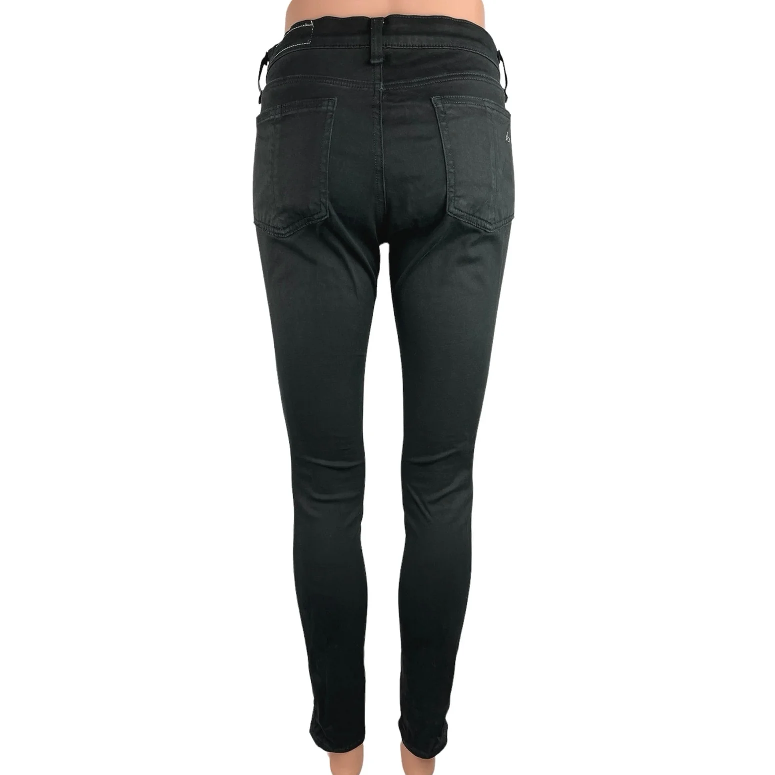 Rag & Bone Women's Black Mid Rise Stretchable Ankle Skinny Denim Jeans Size 28 - Image 3