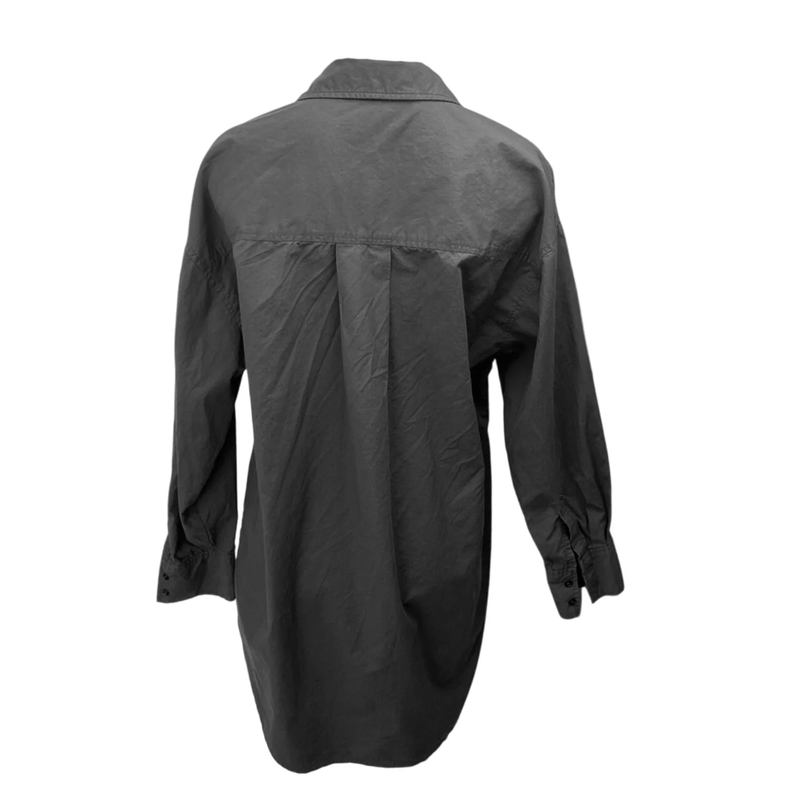 Rails Women's Black Pocket Long Sleeve Collar Button Down Tunic Shirt Top Size M - Image 2