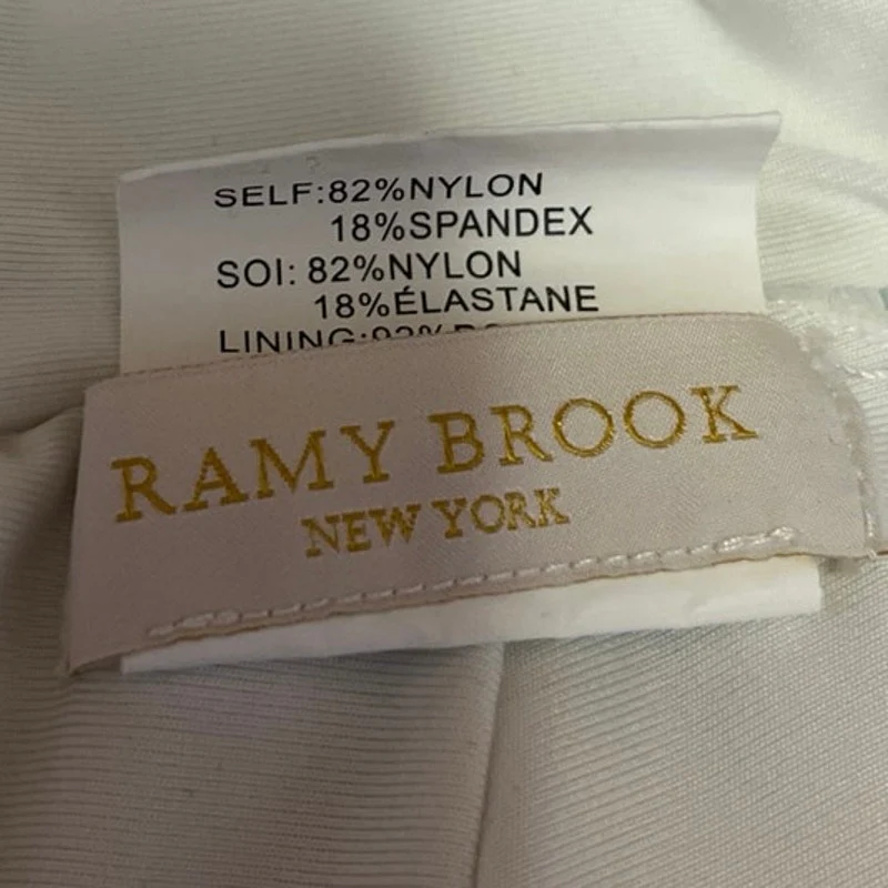 Ramy Brook White Venus Tie Front Adjustable Sweetheart Swim Bikini Top Size S - Image 3