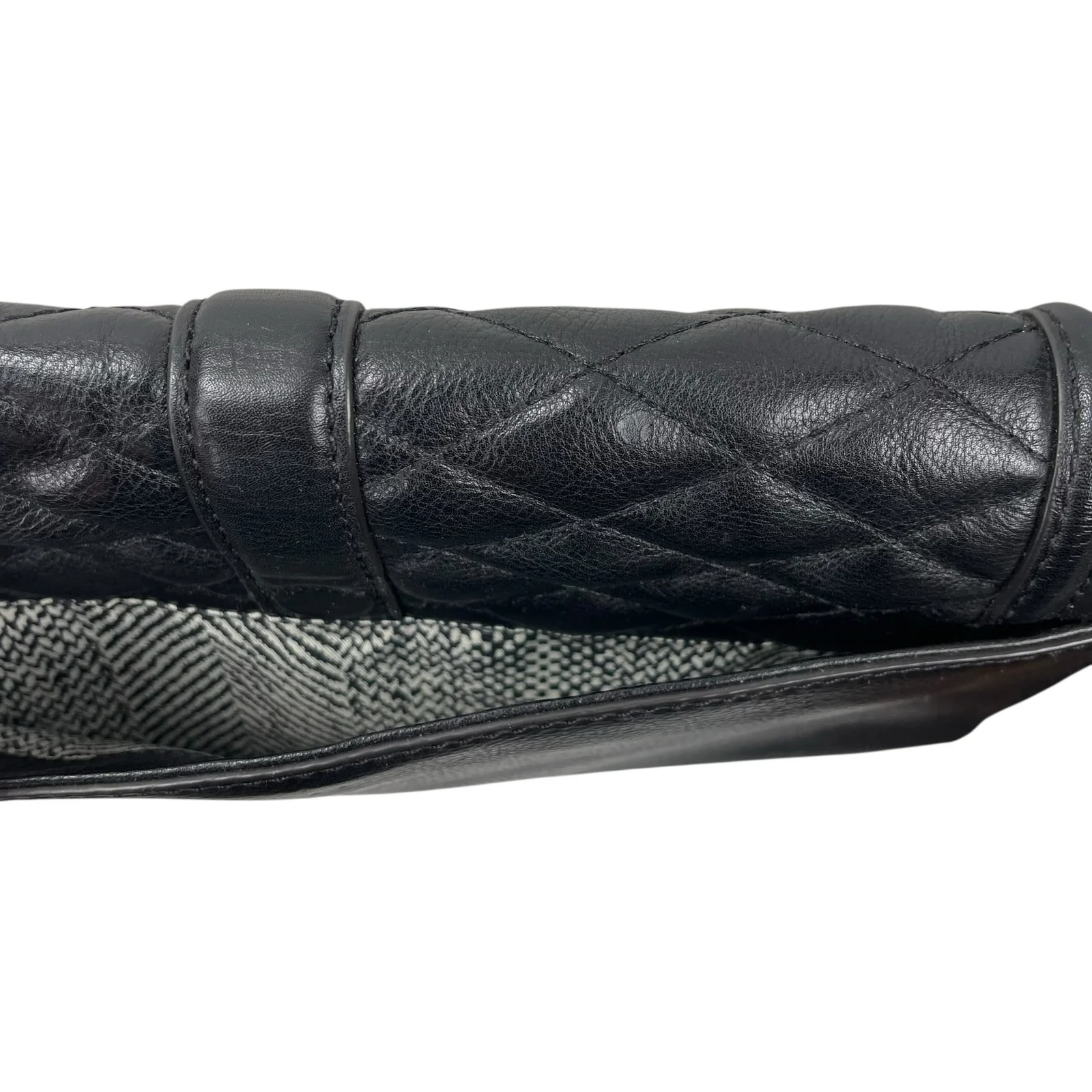 Rebecca Minkoff Love Quilted Leather Women's Black Chain Lock Crossbody Handbag - Image 9