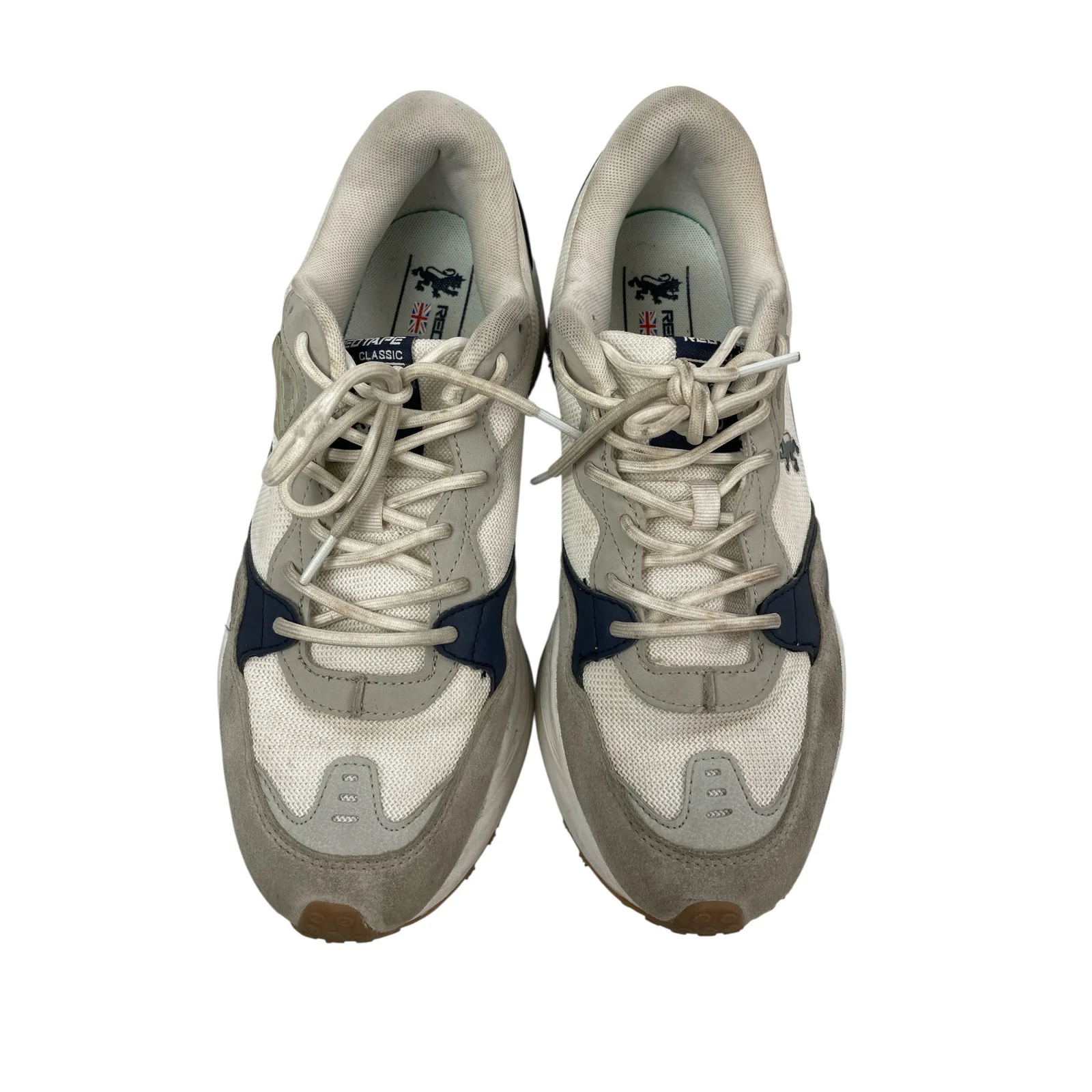 Red Tape Lifestyle Men's White Gray Lace Up Low Top Casual Sneakers Shoes Sz 11 - Image 2