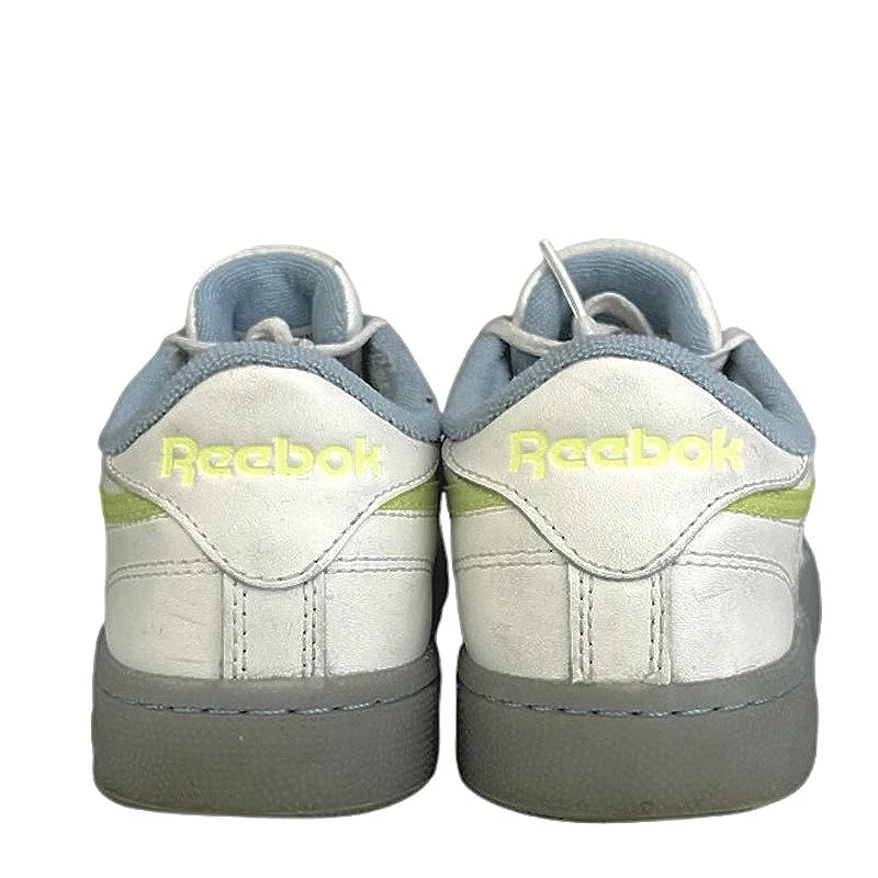 Reebok Classic Club C 85 Women's White Yellow Lace Up Low Top Sneakers Shoes 6 - Image 3