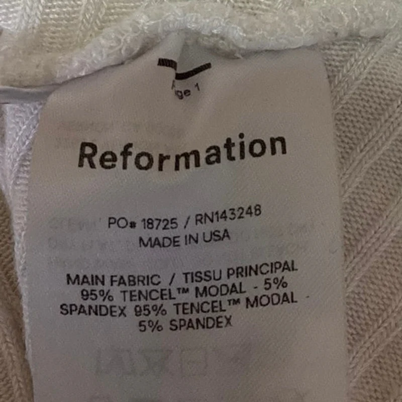 Reformation Cream V-Neck Wrapped Knit Long Sleeve Cardigan Sweater Size XS - Image 4
