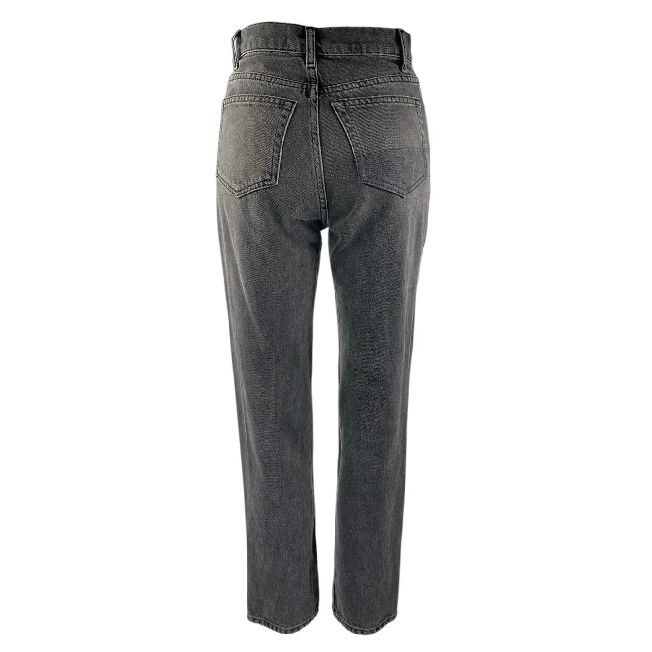 Reformation Cynthia Patch High Rise Straight Women's Black Denim Jeans Size 24 - Image 3