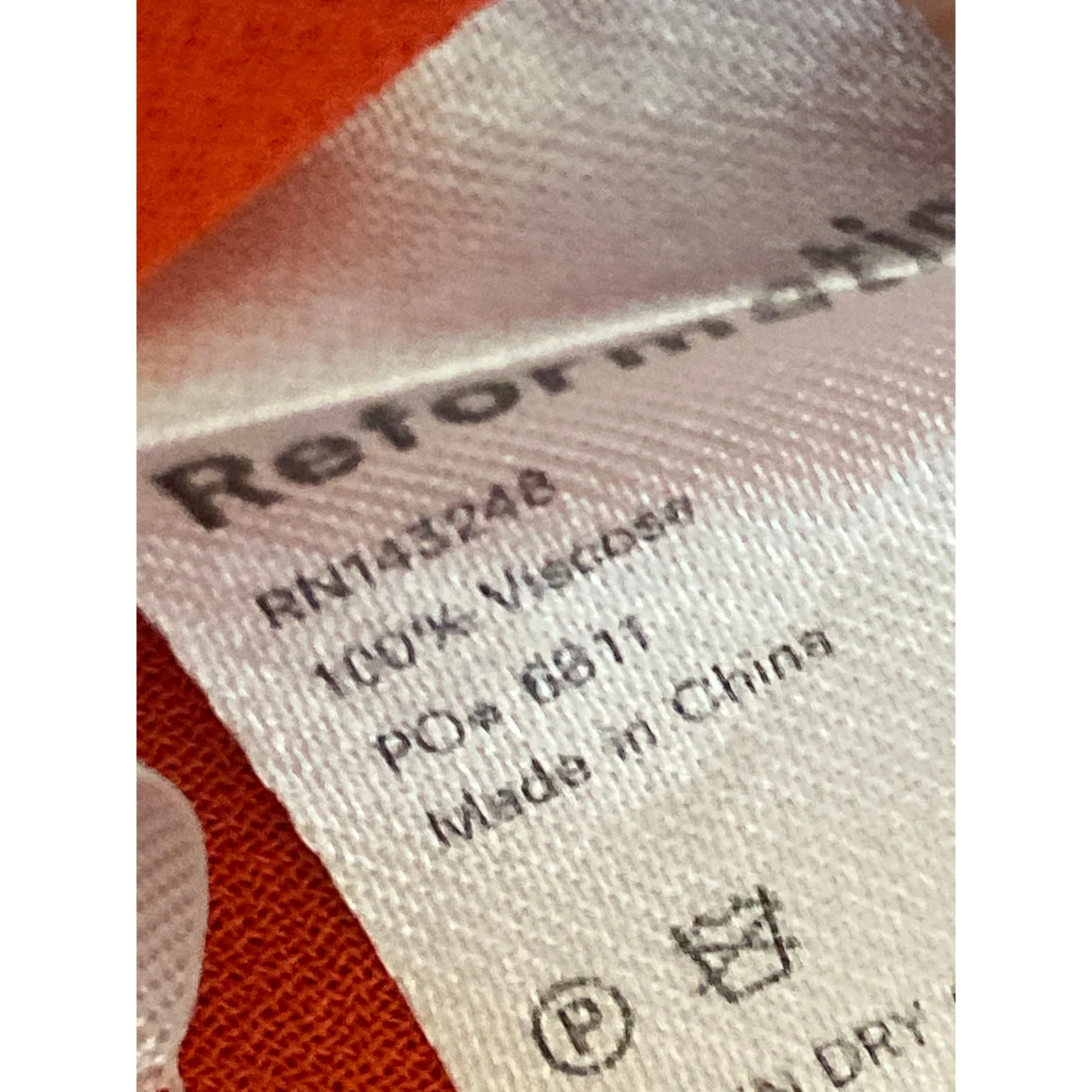 Reformation Womens Oopsie Daisy Carina Red Floral Midi Flare A-Line Wrap Dress S - Image 7