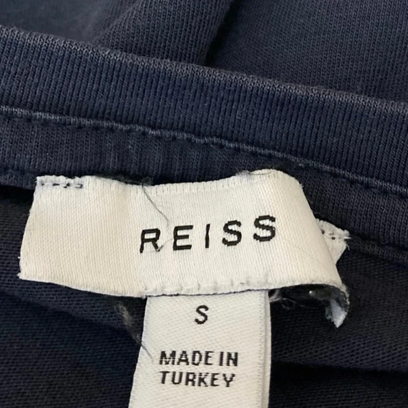 Reiss Men's Black Short Sleeve Crew Neck Basic Casual T Shirt Tee Top Size S - Image 3