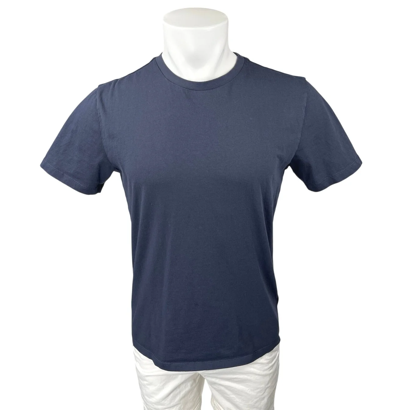Reiss Men's Navy Blue Short Sleeve Crew Neck Basic T Shirt Tee Top Size M
