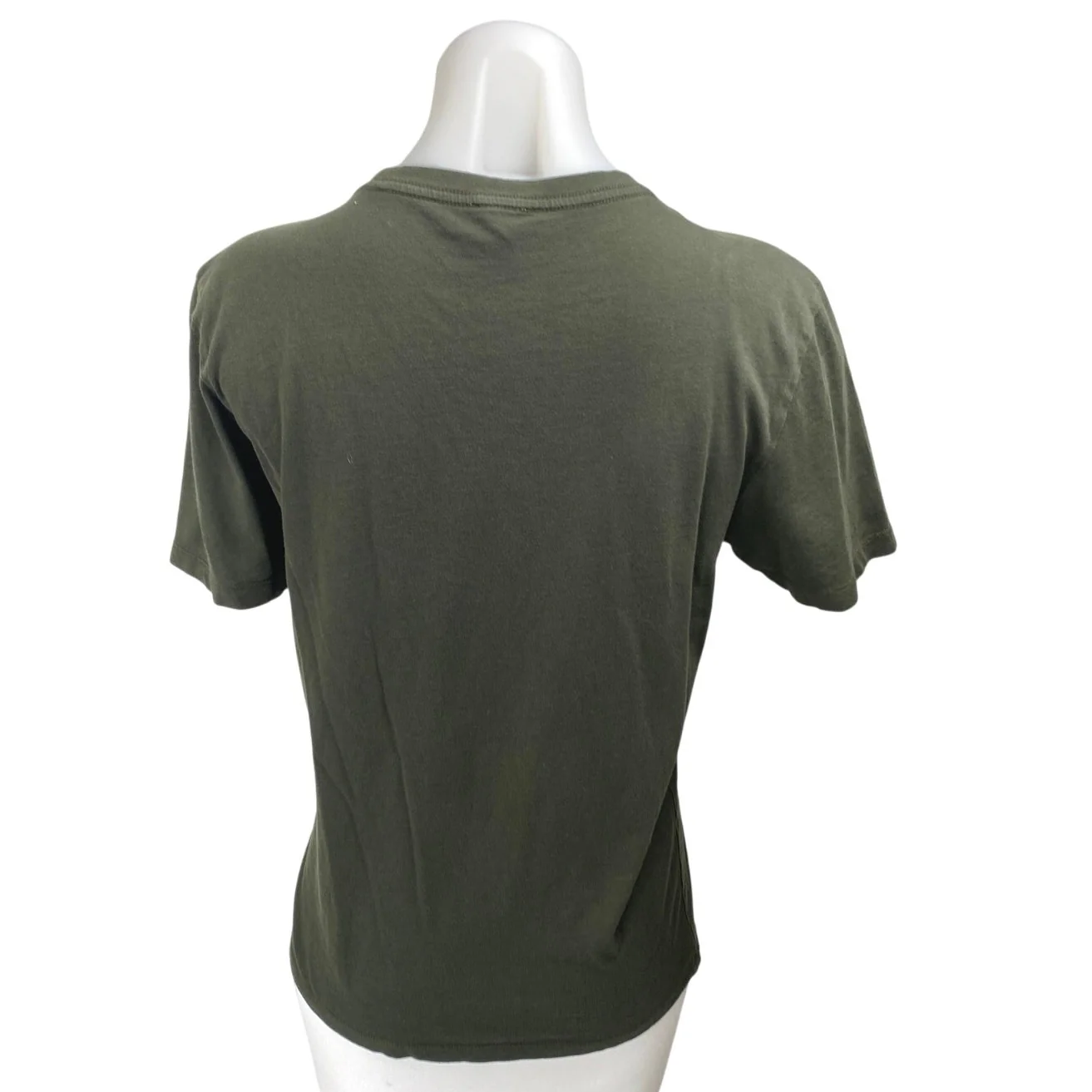 Reiss Women's Green Short Sleeve Crew Neck Cotton Basic T Shirt Tee Top Size S - Image 2