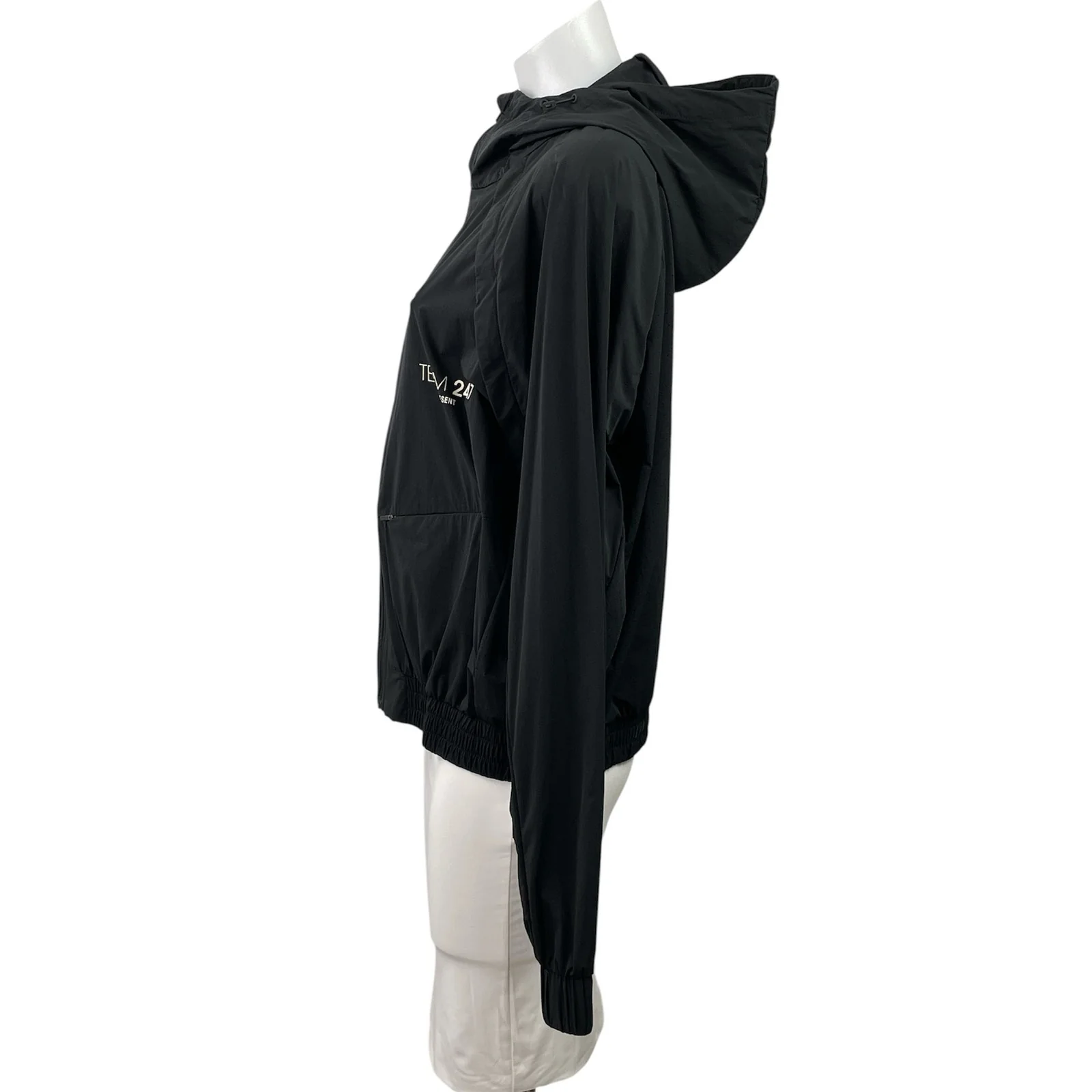Represent 247 Women's Black Long Sleeve Zip Up Athletic Training Jacket Size 12 - Image 2