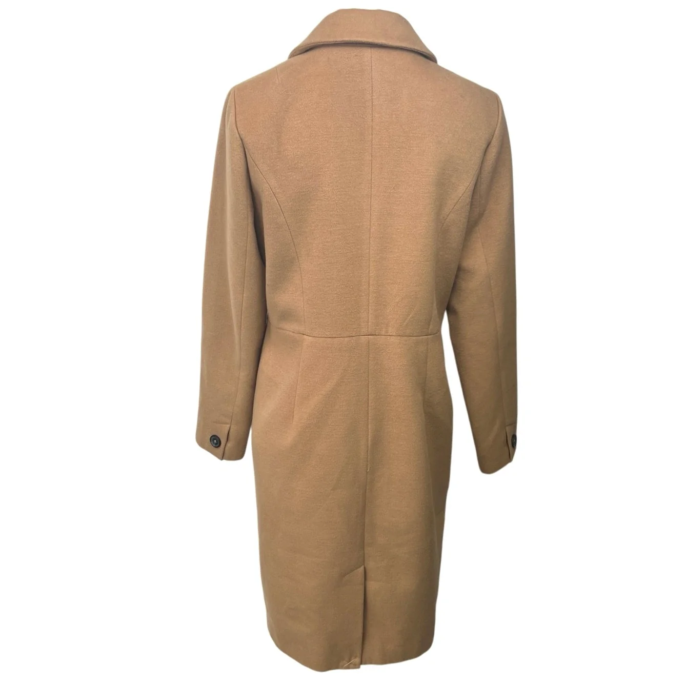 Revolve x Lover + Friends Storm Camel Tan One Button Long Over Coat Jacket Sz S - Image 3