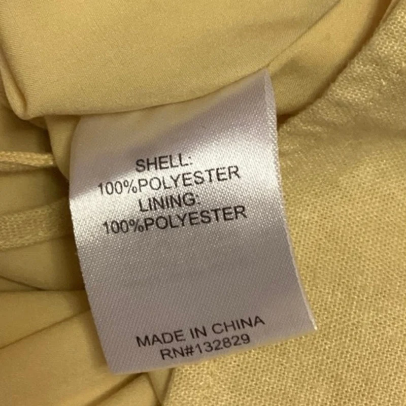 Revolve x Superdown Yellow Halter Button Up Open Back Mini Bodycon Dress Size S - Image 5