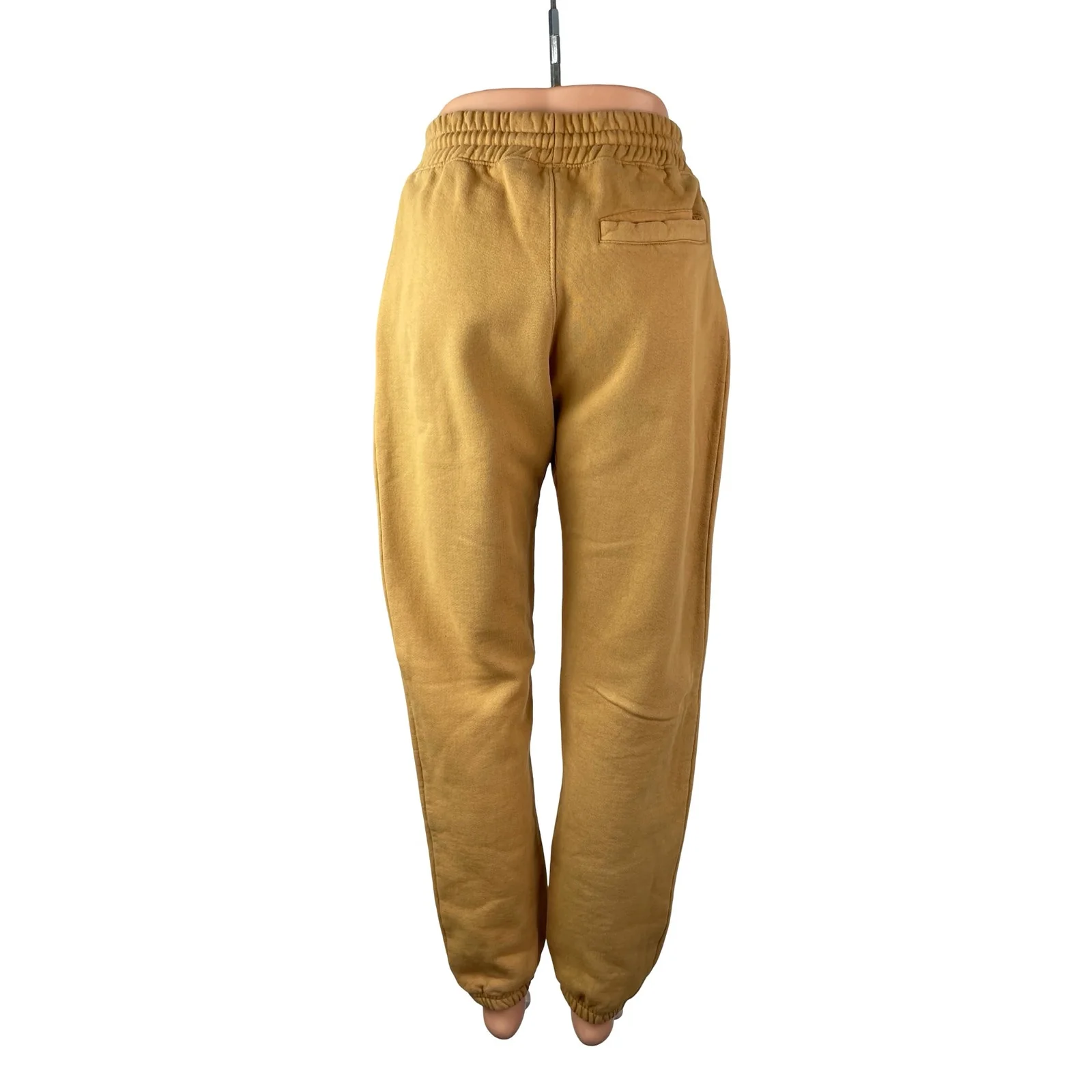 RIC3 Women's Tan High Waisted Fleece Lined Tapered Jogger Sweat Pants Size S - Image 4