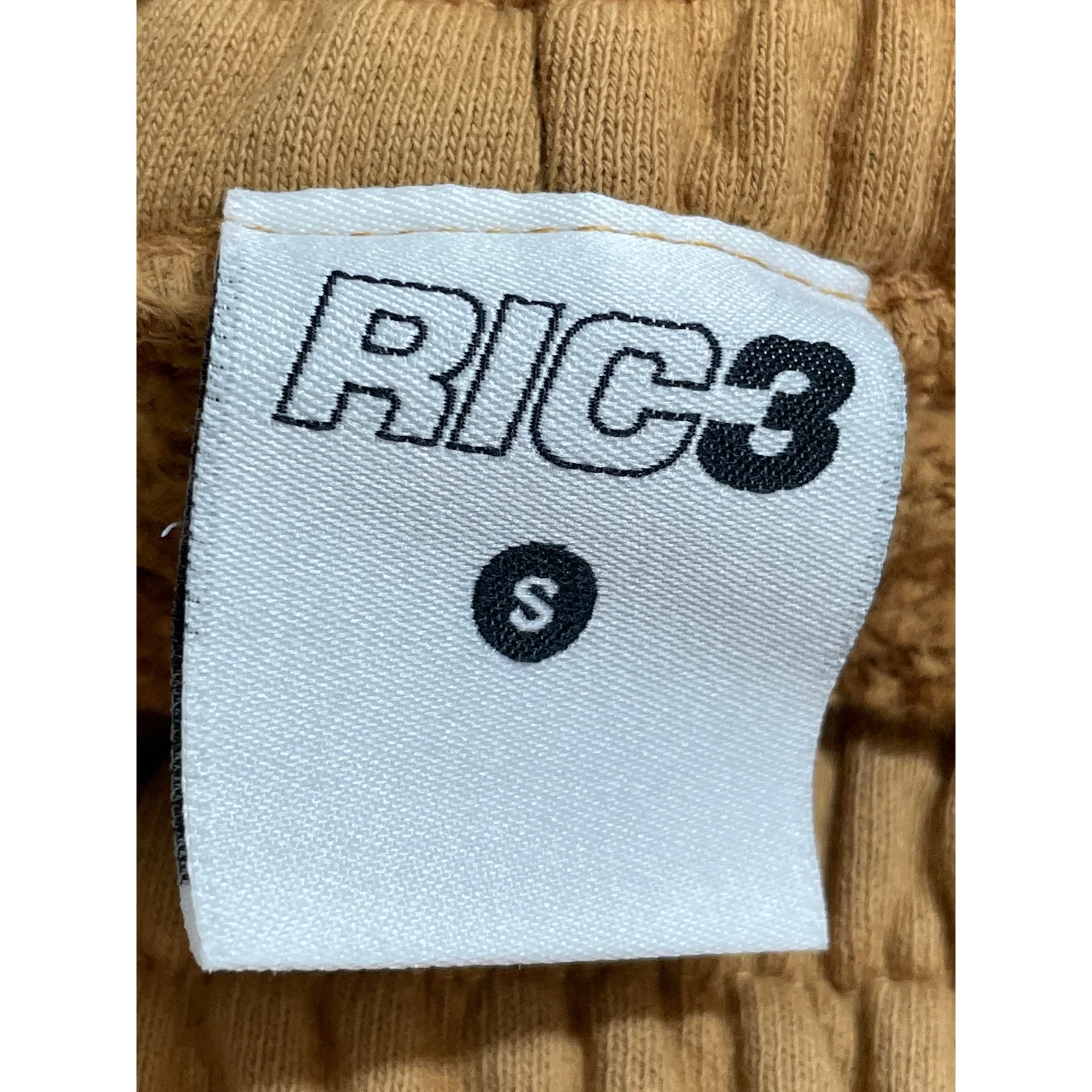 RIC3 Women's Tan High Waisted Fleece Lined Tapered Jogger Sweat Pants Size S - Image 5