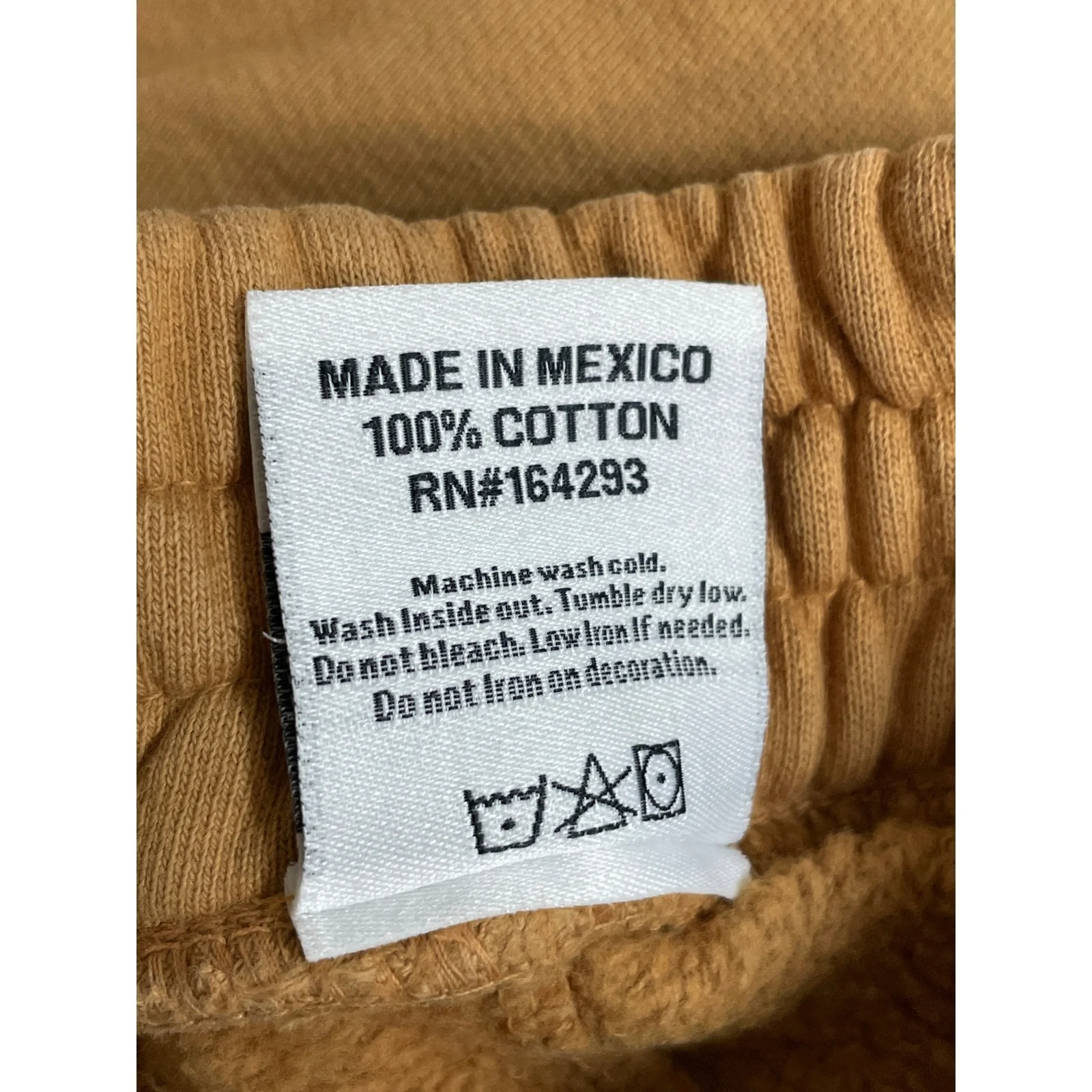 RIC3 Women's Tan High Waisted Fleece Lined Tapered Jogger Sweat Pants Size S - Image 7