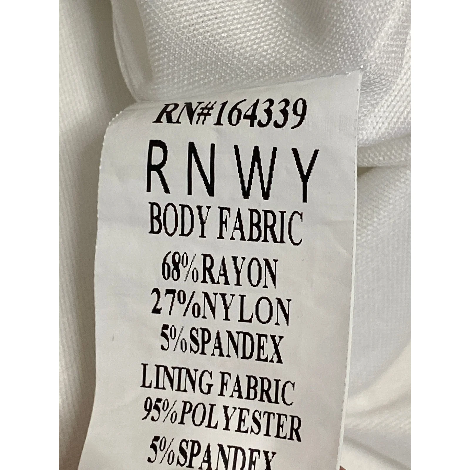RNWY Women's White Strapless Tube Bandeau Fitted Bustier Mini Bodycon Dress Sz L - Image 6