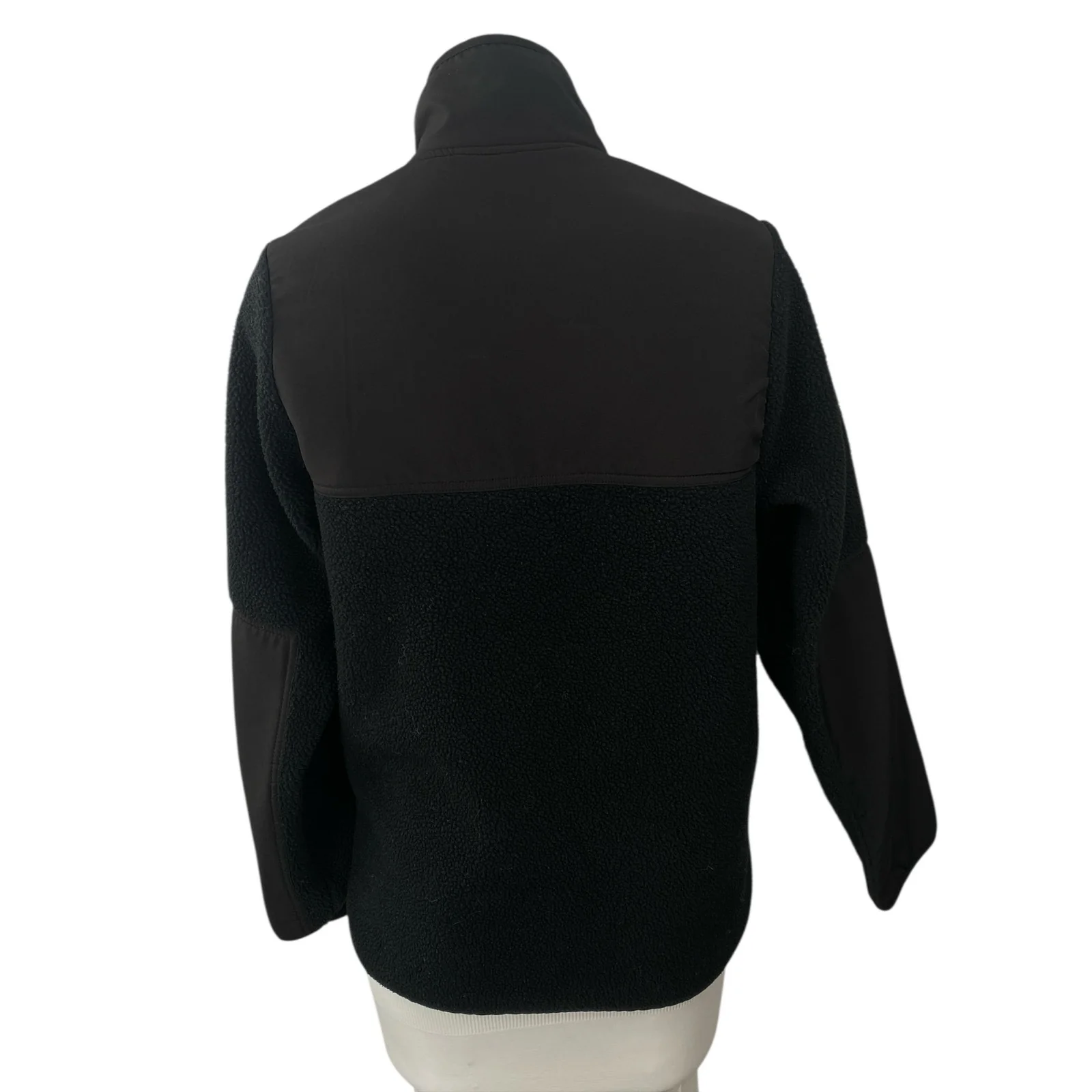 Rohnisch Phoebe Pile Women's Black Fleece Windproof Full Zip Coat Jacket Size S - Image 4