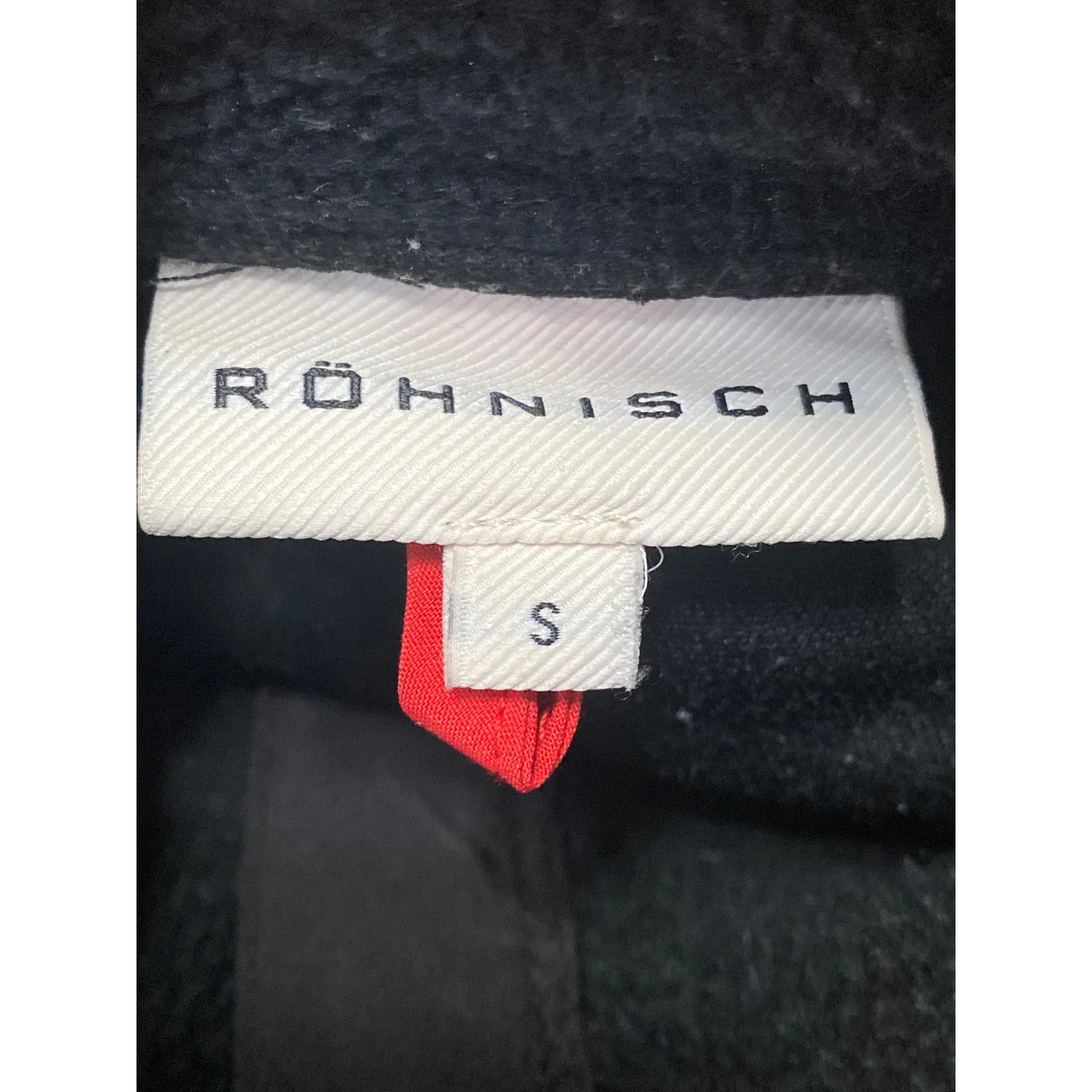Rohnisch Phoebe Pile Women's Black Fleece Windproof Full Zip Coat Jacket Size S - Image 5