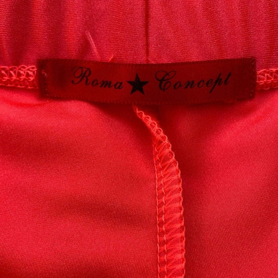 Roma Concept Pink Mid-Rise Pull-On Elastic Waist Activewear Biker Shorts Size S - Image 3