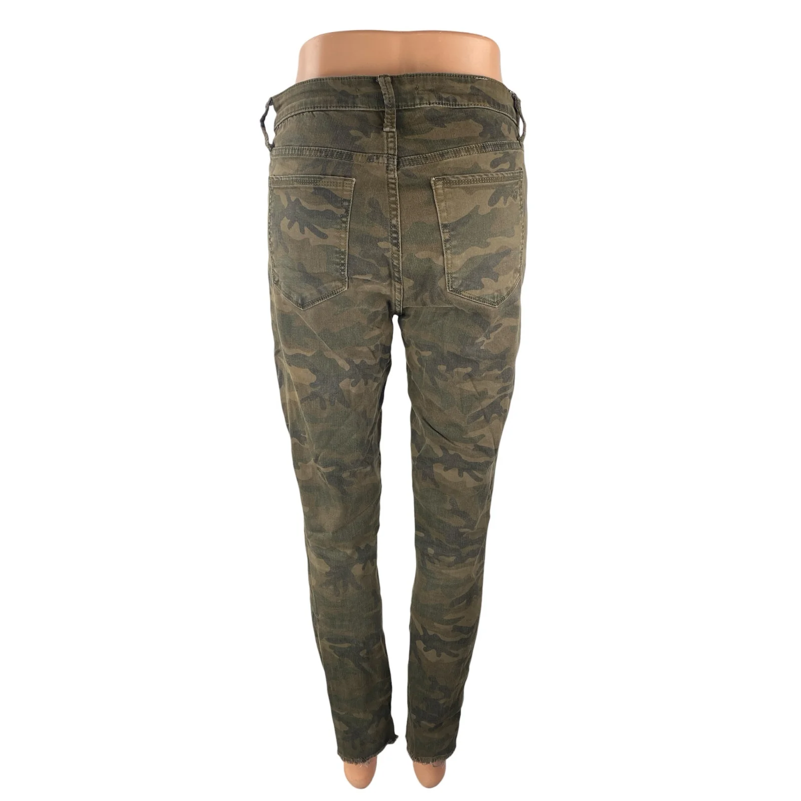 Sam Edelman The Stiletto High Rise Skinny Ankle Camo Army Denim Jeans Size 28 - Image 4