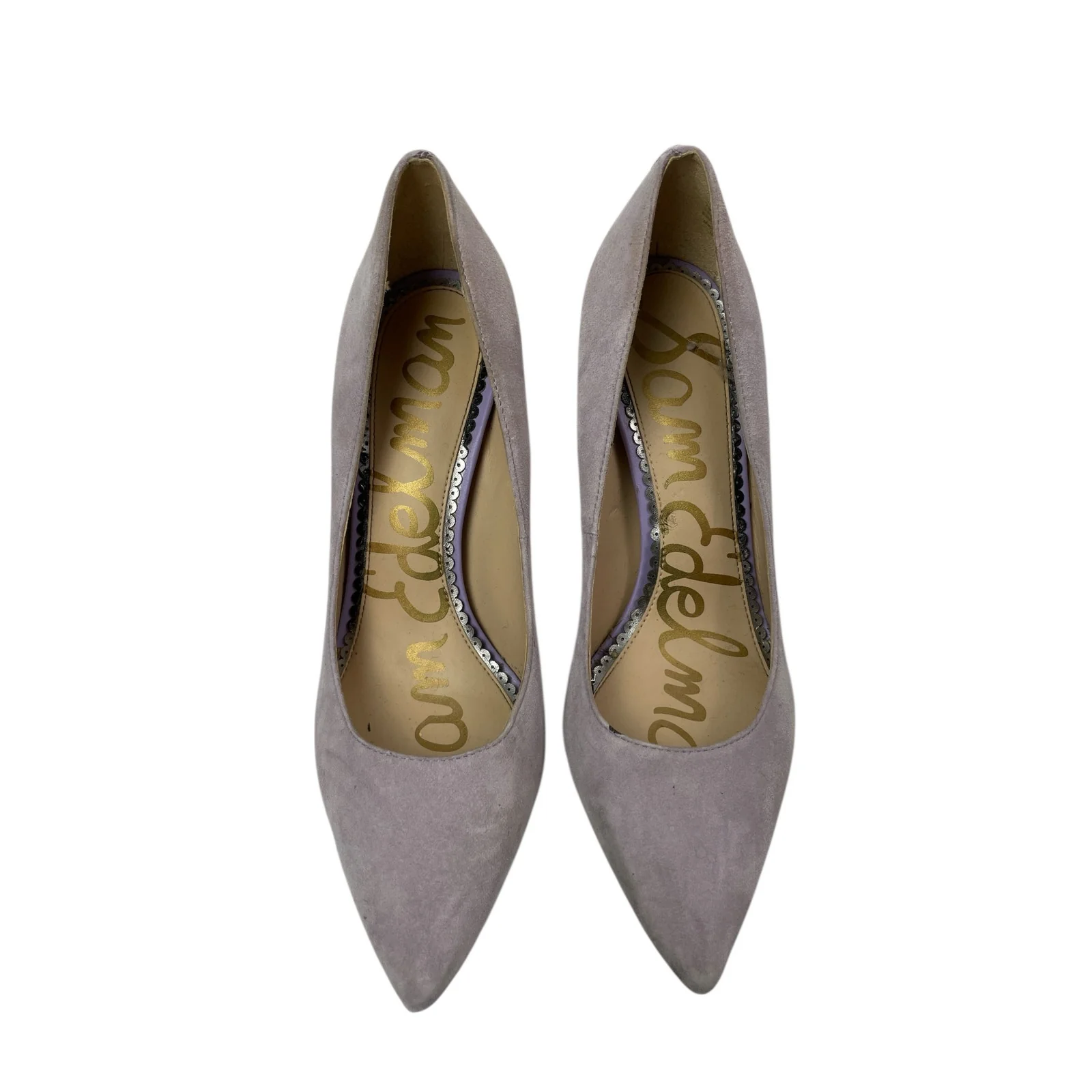 Sam Edelman Women's Brown Suede Slip On Pointed Toe Stiletto Heels Dress Shoes 7 - Image 2