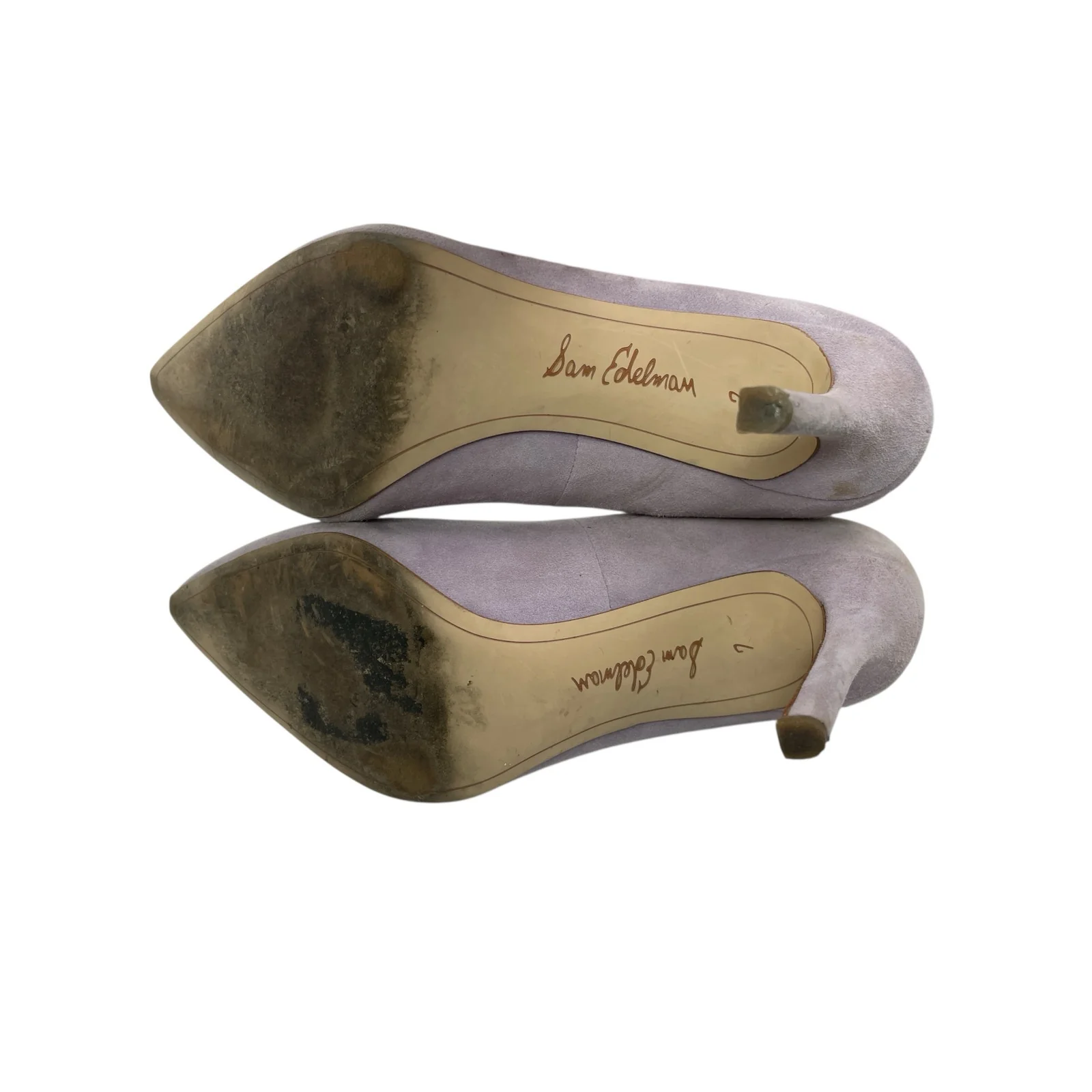 Sam Edelman Women's Brown Suede Slip On Pointed Toe Stiletto Heels Dress Shoes 7 - Image 4