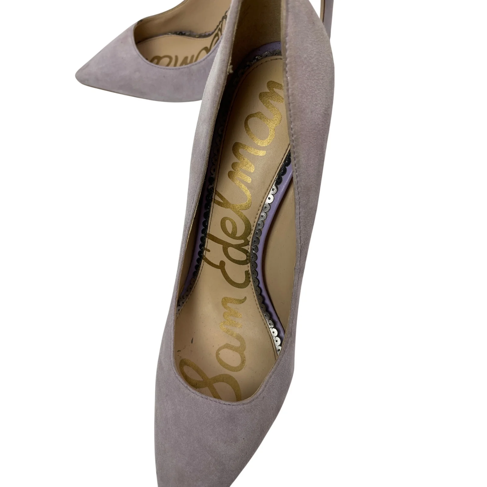 Sam Edelman Women's Brown Suede Slip On Pointed Toe Stiletto Heels Dress Shoes 7 - Image 9