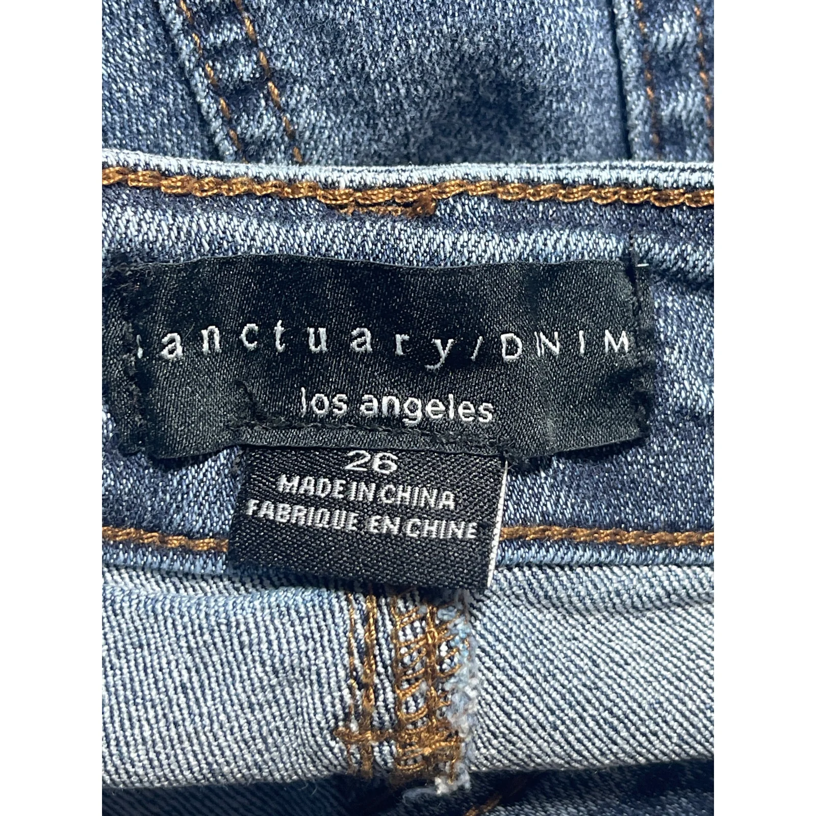 Sanctuary Women's Blue High Rise Crop Loose Fit Straight Denim Jeans Pants Sz 26 - Image 3