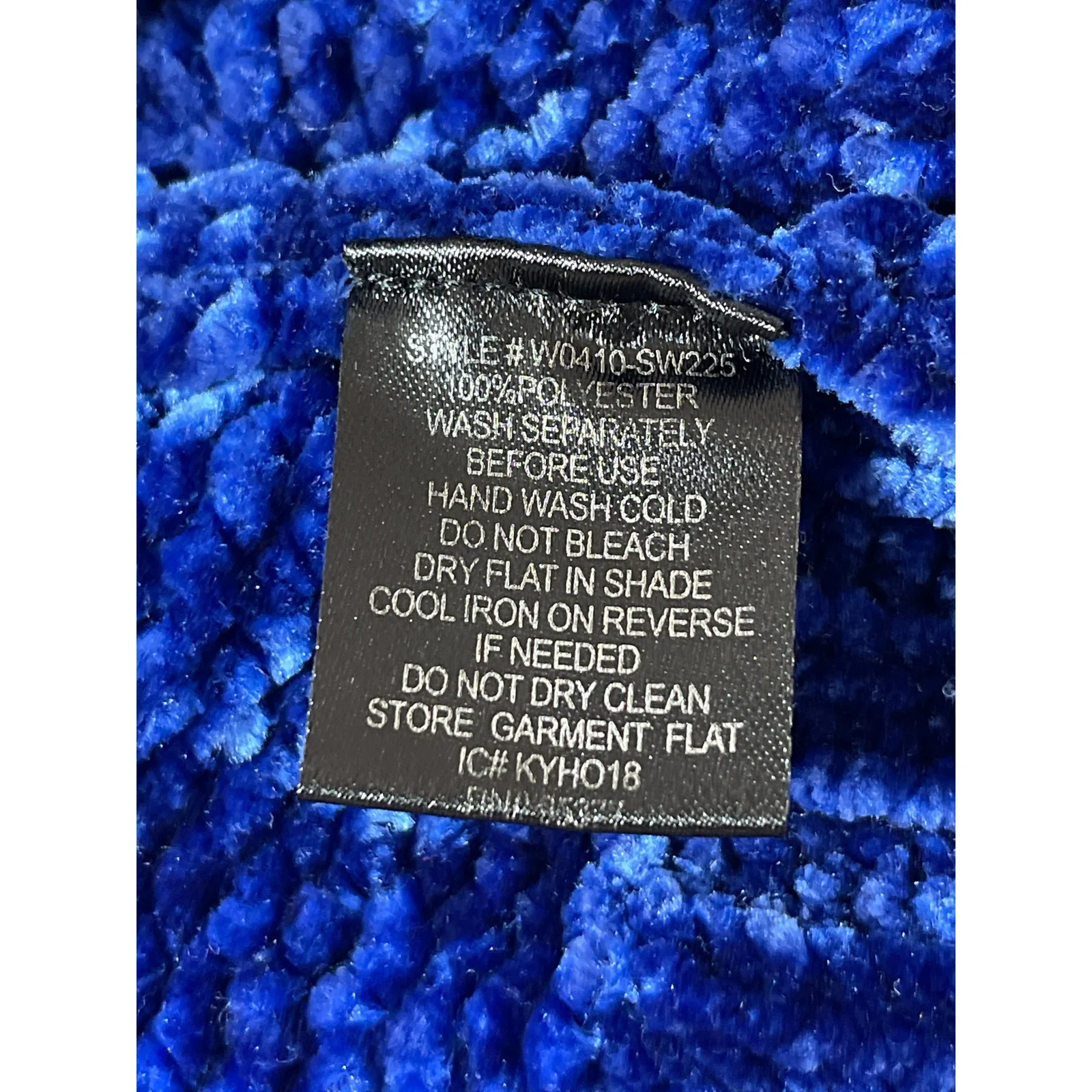 Sanctuary Women's Blue Ribbed Knit Long Sleeve Cozy Crew Neck Sweater Top Size S - Image 5