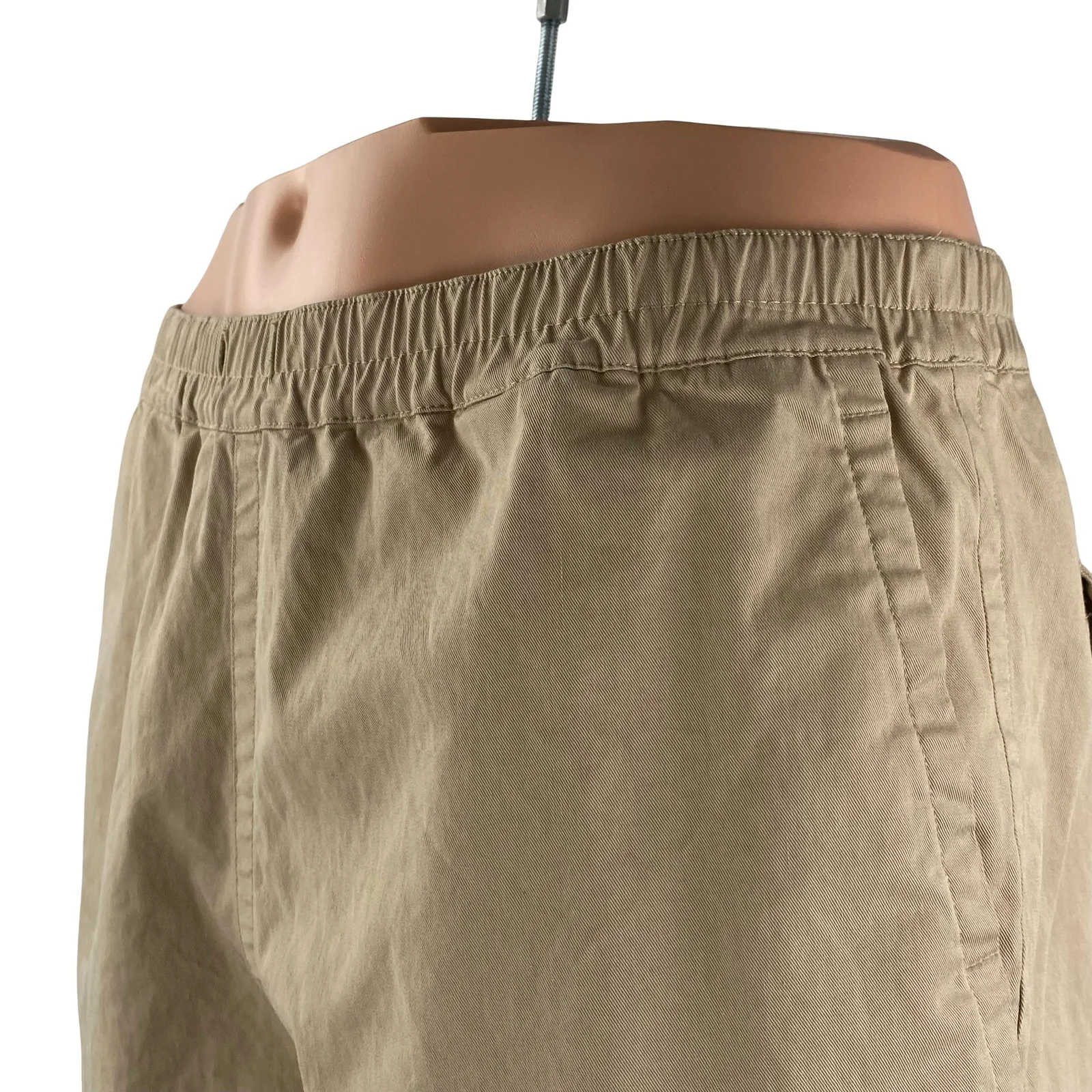 Sandro Men's Beige Khaki Tan Mid Rise Pull On Chino Bermuda Casual Shorts Sz 40 - Image 2