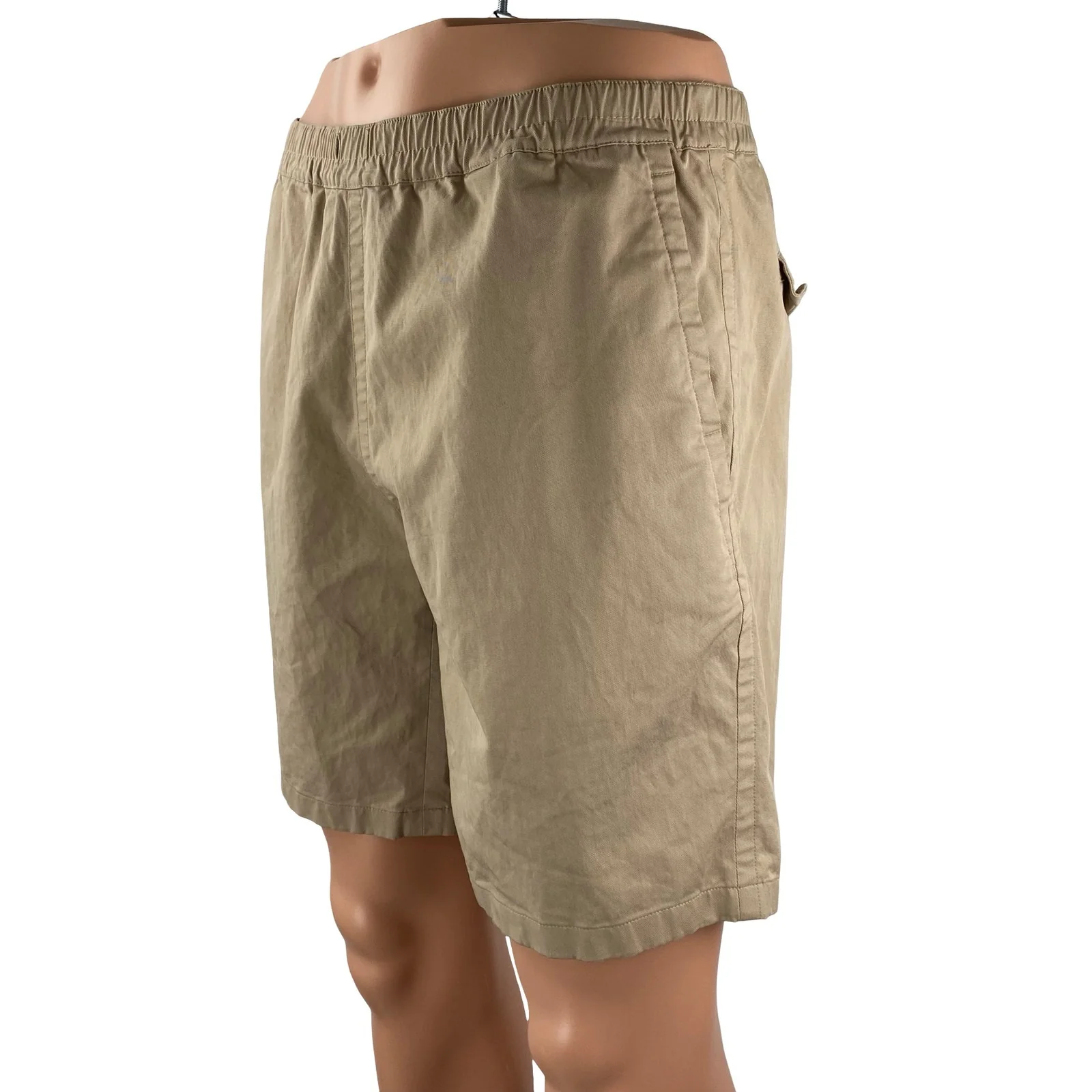 Sandro Men's Beige Khaki Tan Mid Rise Pull On Chino Bermuda Casual Shorts Sz 40 - Image 3