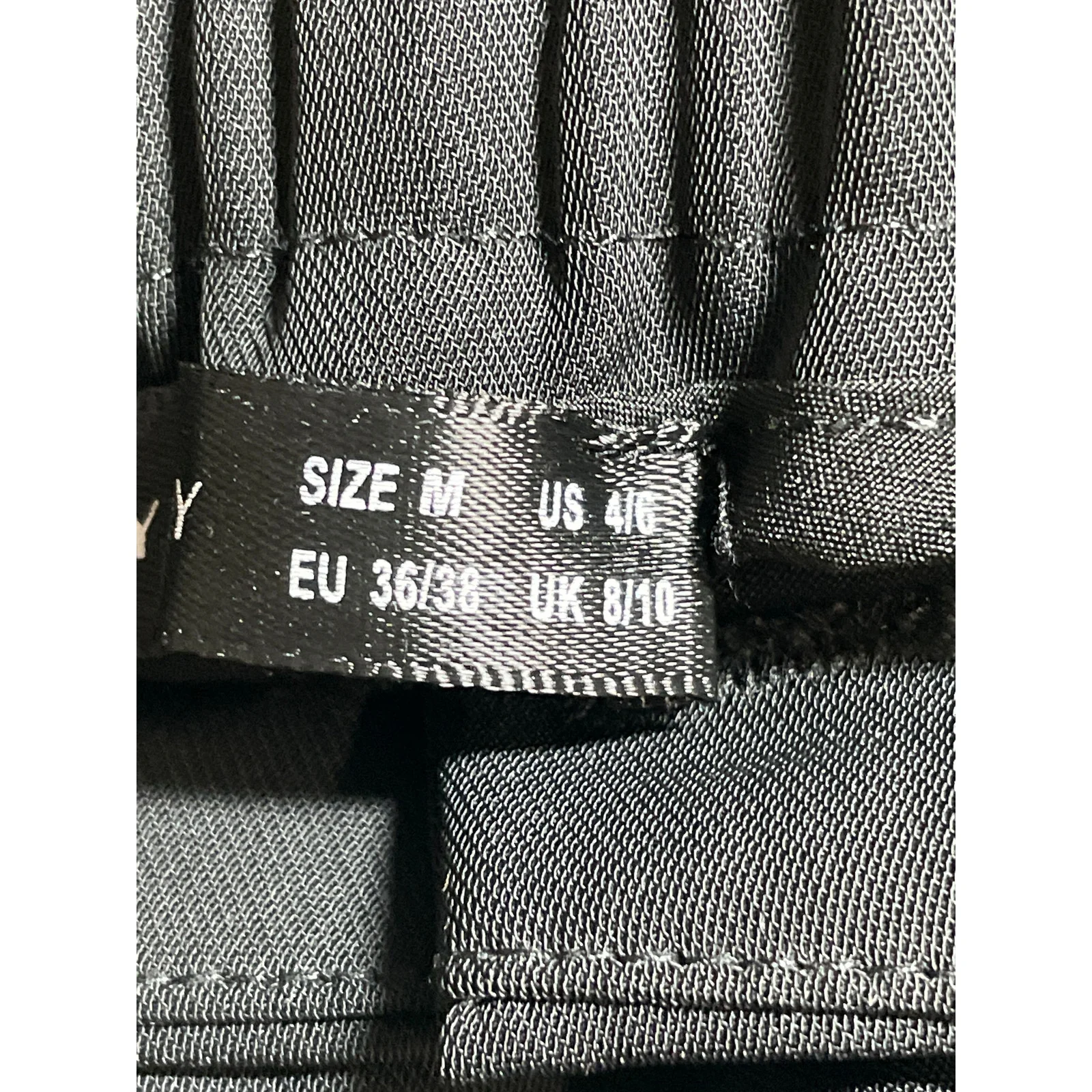 Sassy Zoey Women's Black High Waisted Pleated Wide Leg Trousers Dress Pants Sz M - Image 6