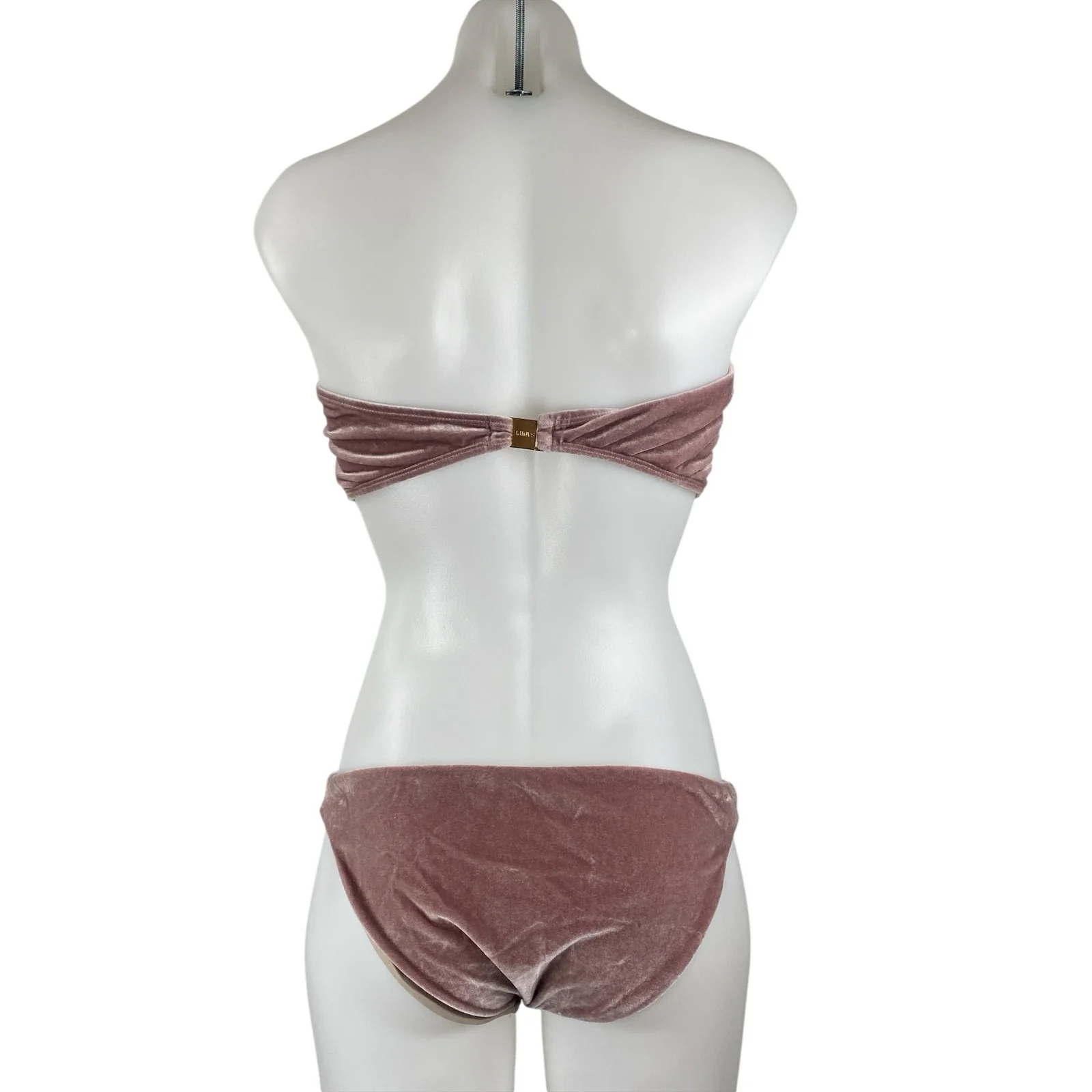 Sauipe Velvet Velour Giovanna Bandeau Tube Jenna Bikini Summer Swimwear Set Sz M - Image 4
