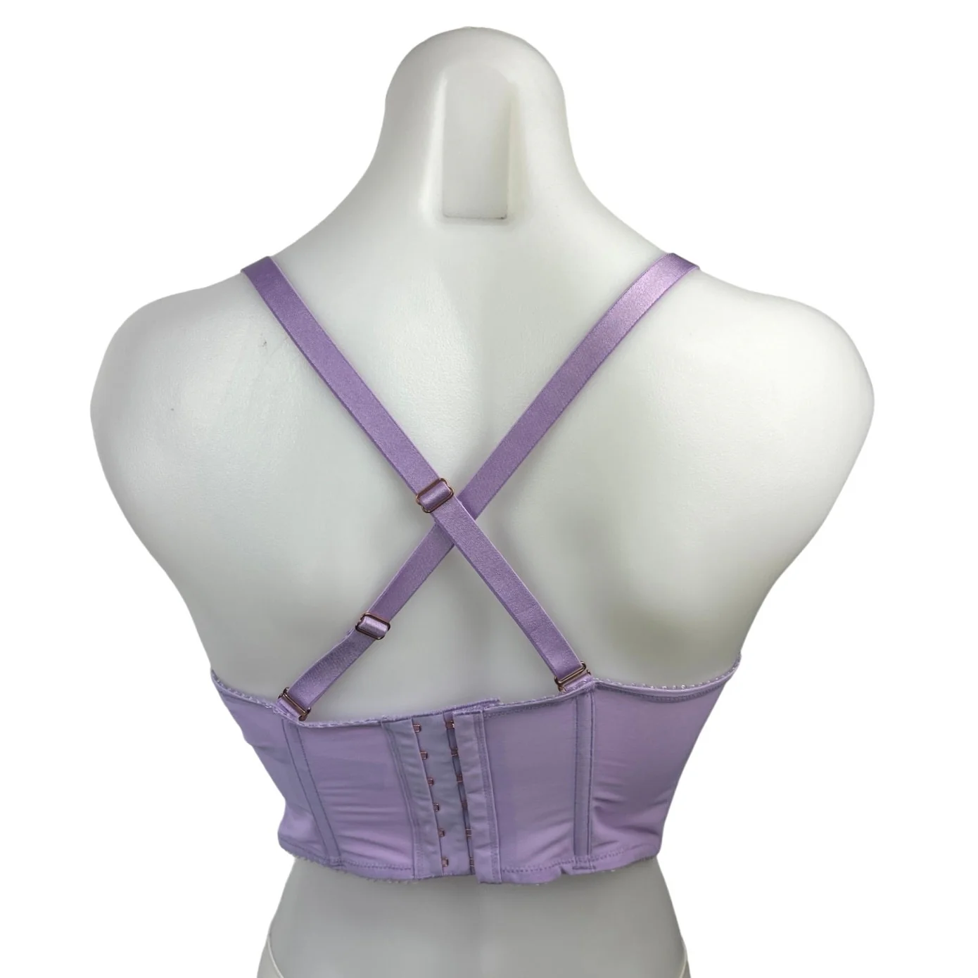 Savage x Fenty Rihanna Purple Floral Glow Lace Bustier Lingerie Camisole Top S - Image 2